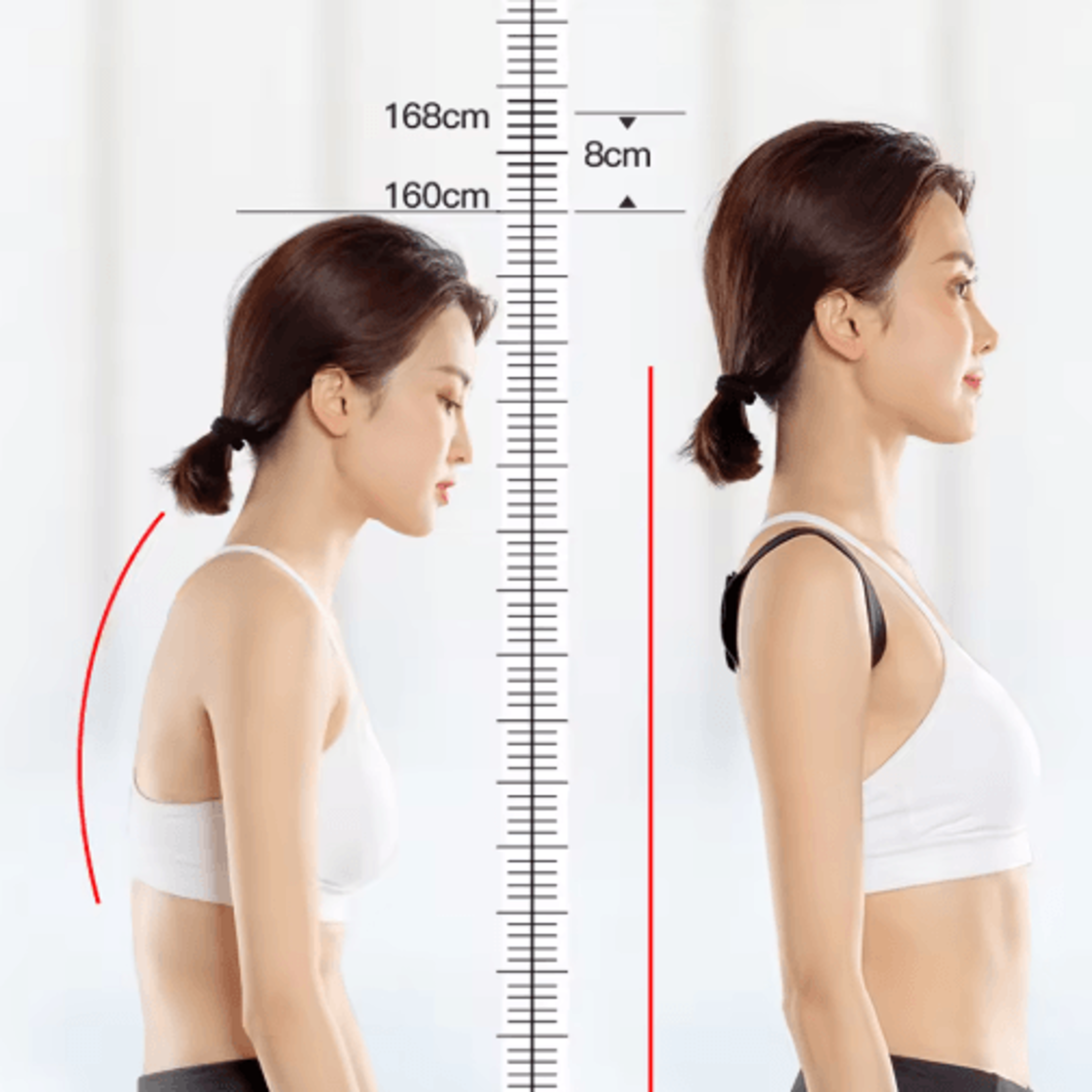 Adjustable Back  Shoulder Posture Support Brace  Spine Alignment Belt For Adults  Children SXXL 5