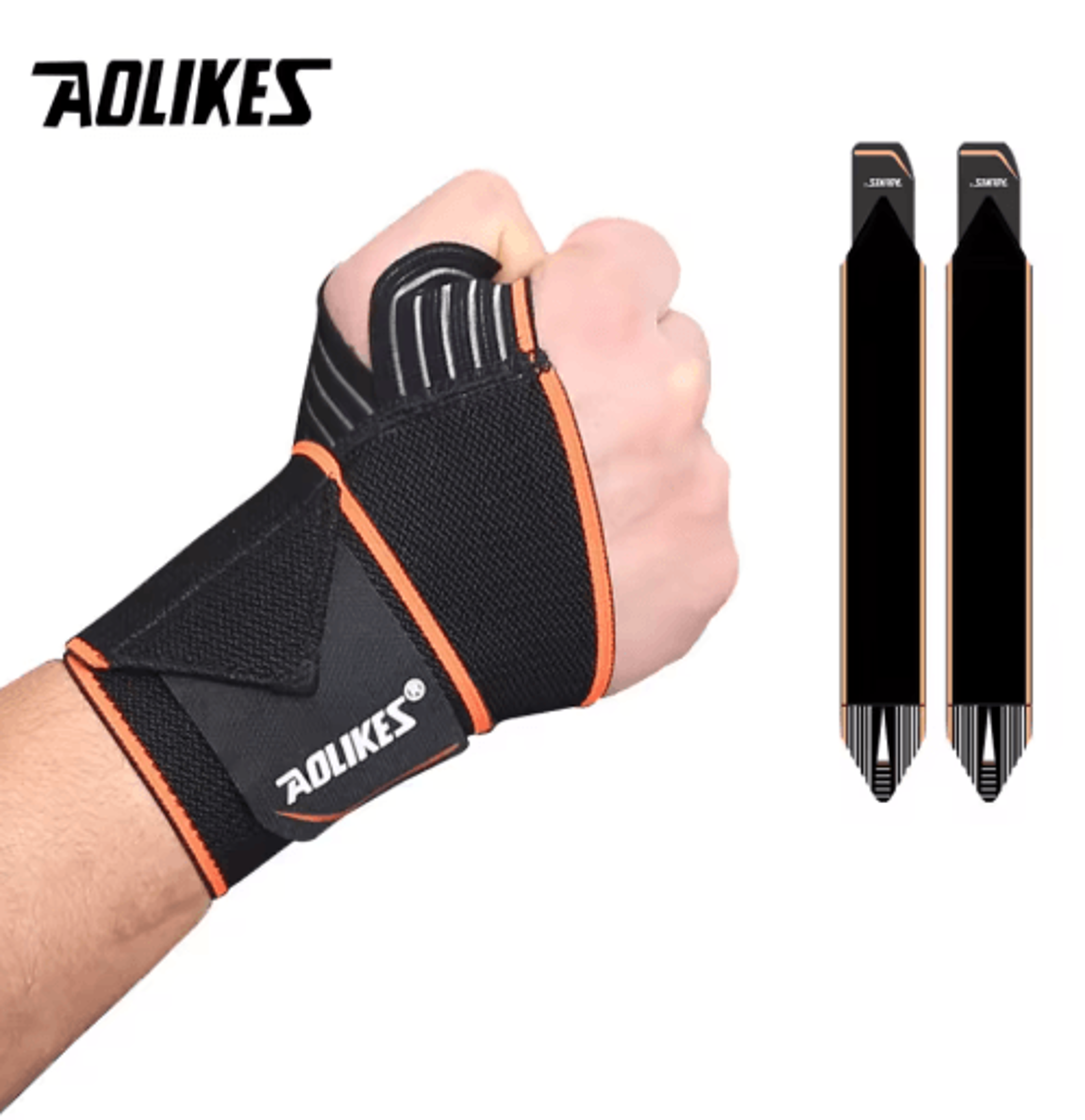 AOLIKES Wrist Brace With Thumb Support  Wrist Compression Straps For Weightlifting Gymnastics Fitne 3