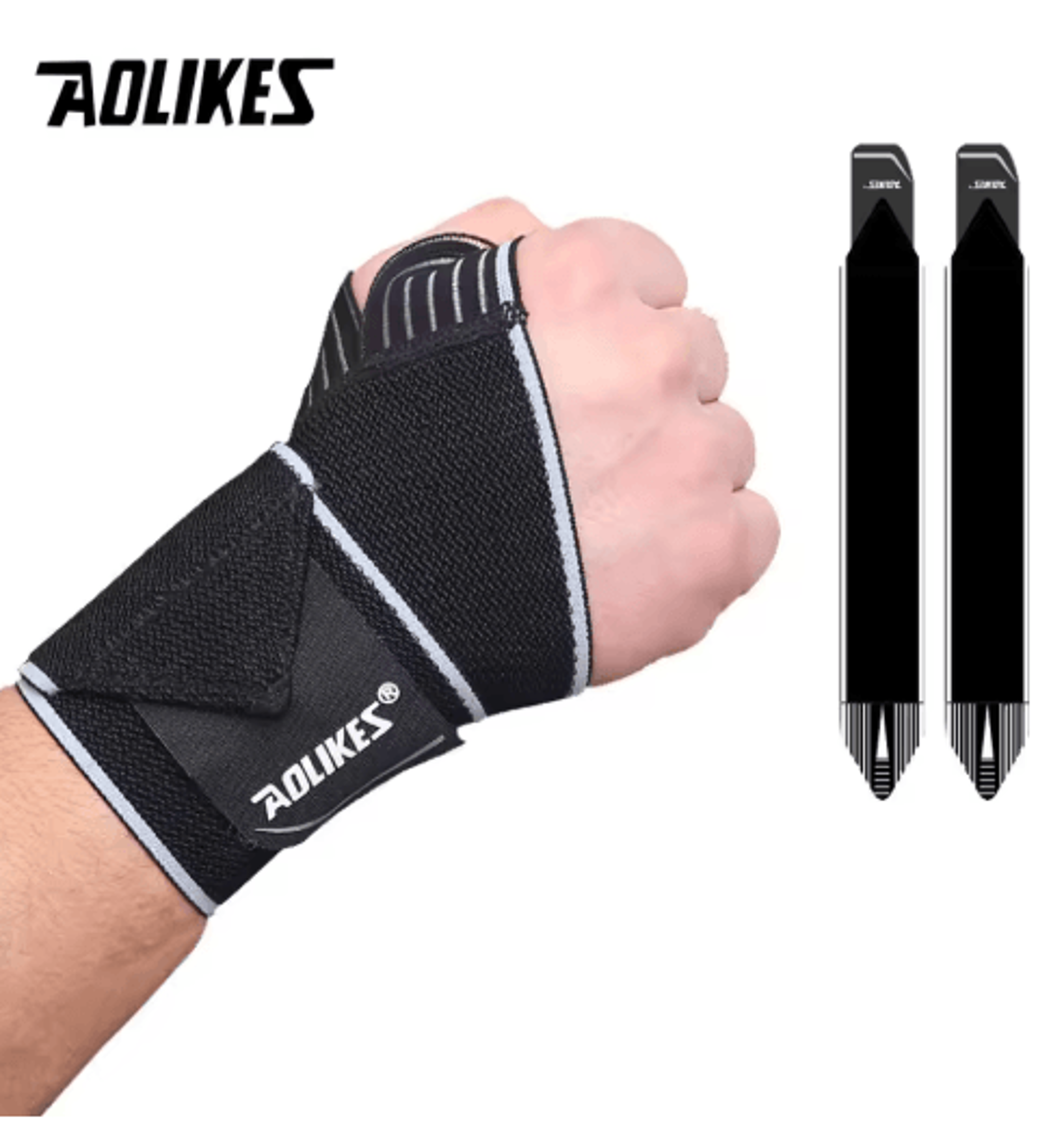AOLIKES Wrist Brace With Thumb Support  Wrist Compression Straps For Weightlifting Gymnastics Fitne 5