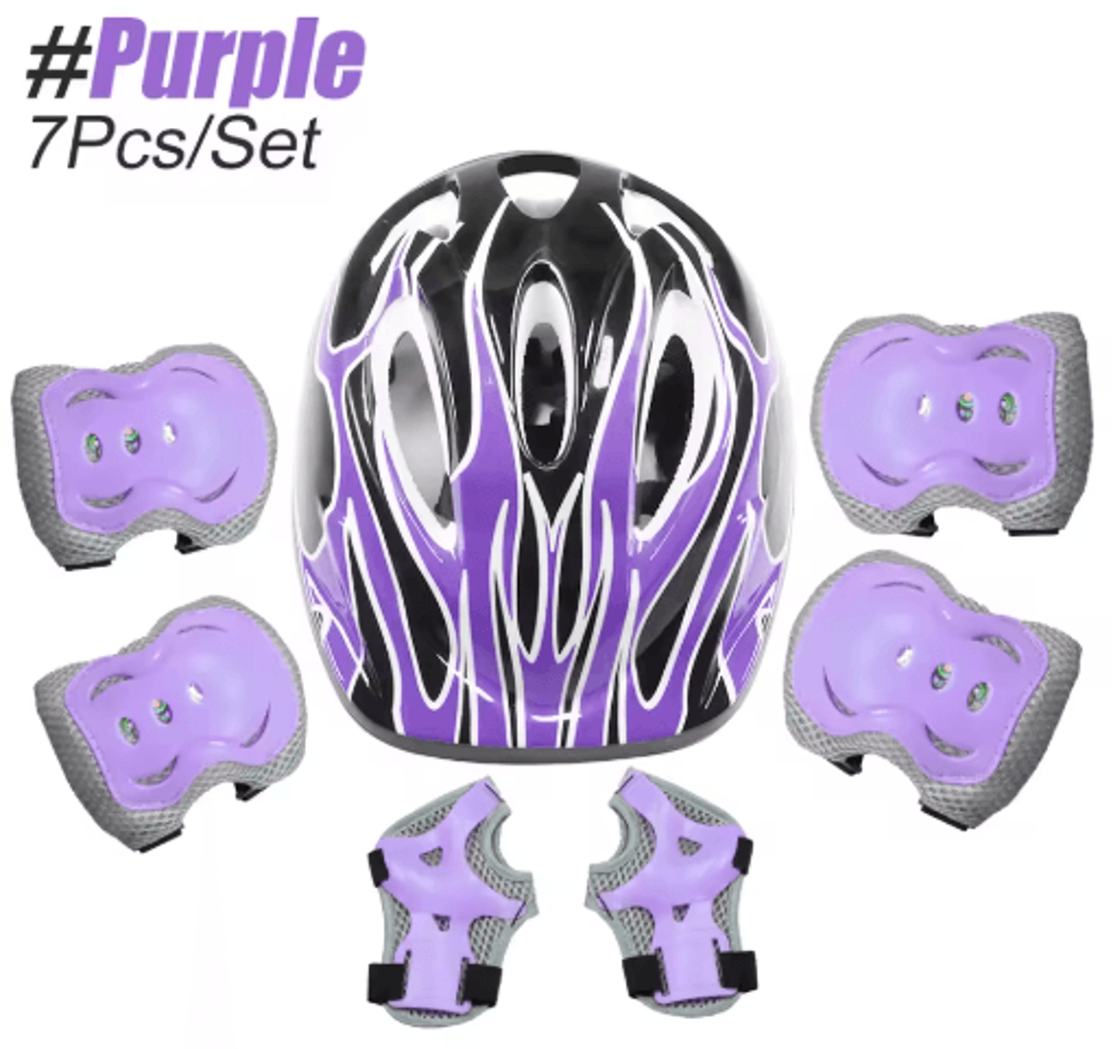 6Piece Knee  Elbow Pads Set With Wrist Guards MultiSport Protective Gear For Kids  Adults 1