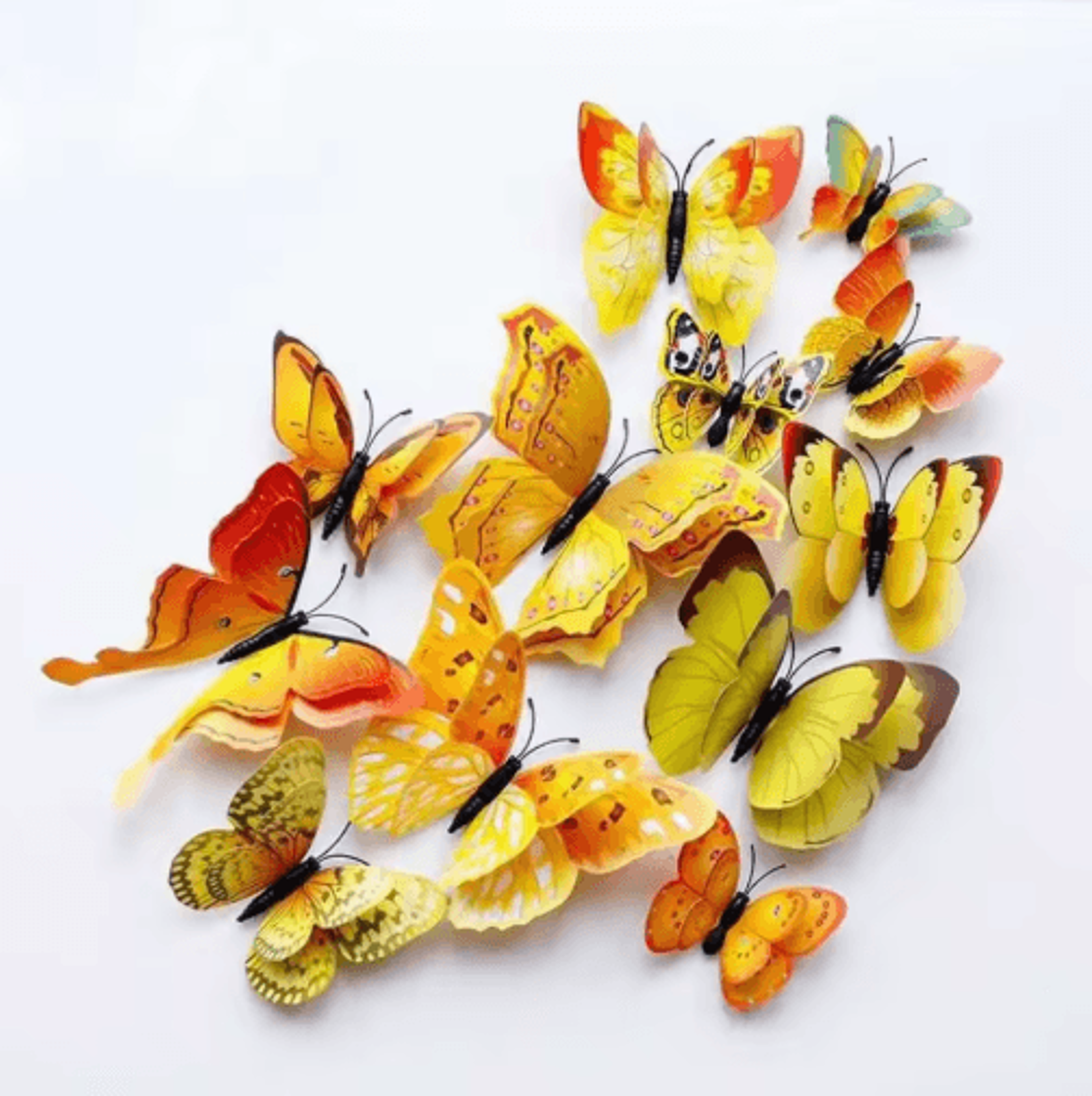 12Piece Colorful 3D Butterfly Wall Stickers For Home And Wedding Decor 3