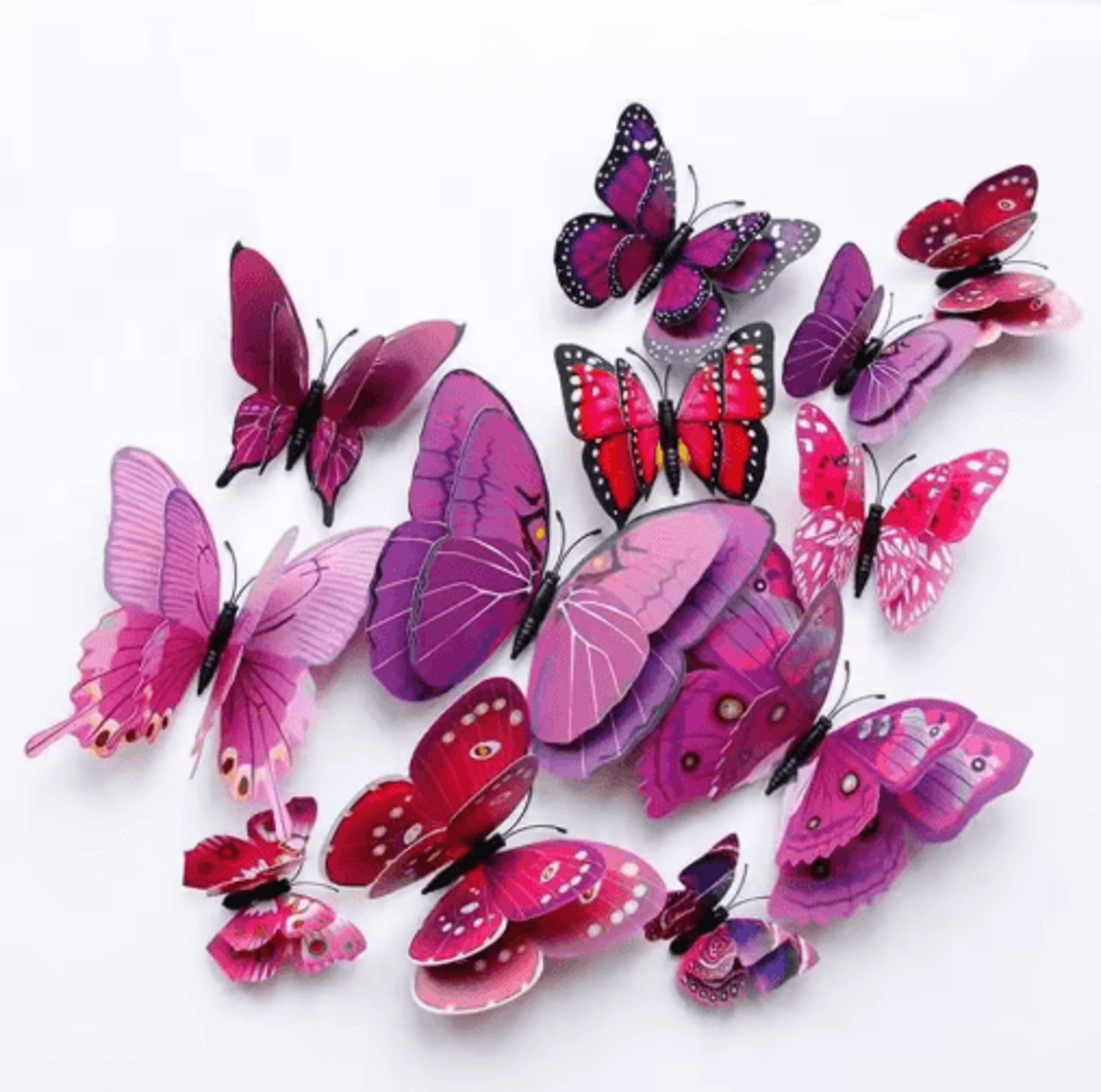 12Piece Colorful 3D Butterfly Wall Stickers For Home And Wedding Decor 10