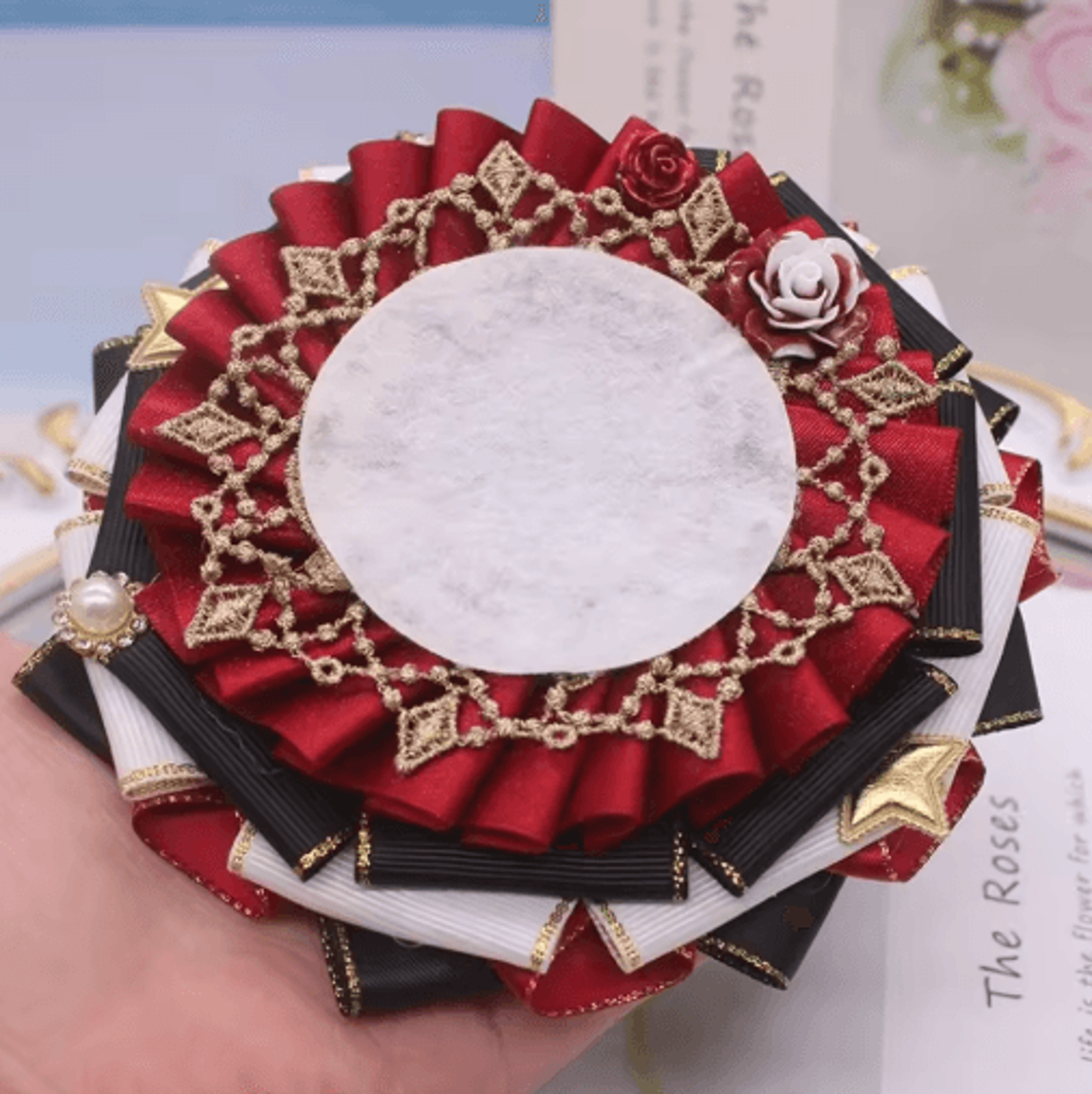 91215cm DIY Ribbon Rosette Flower Maker 4