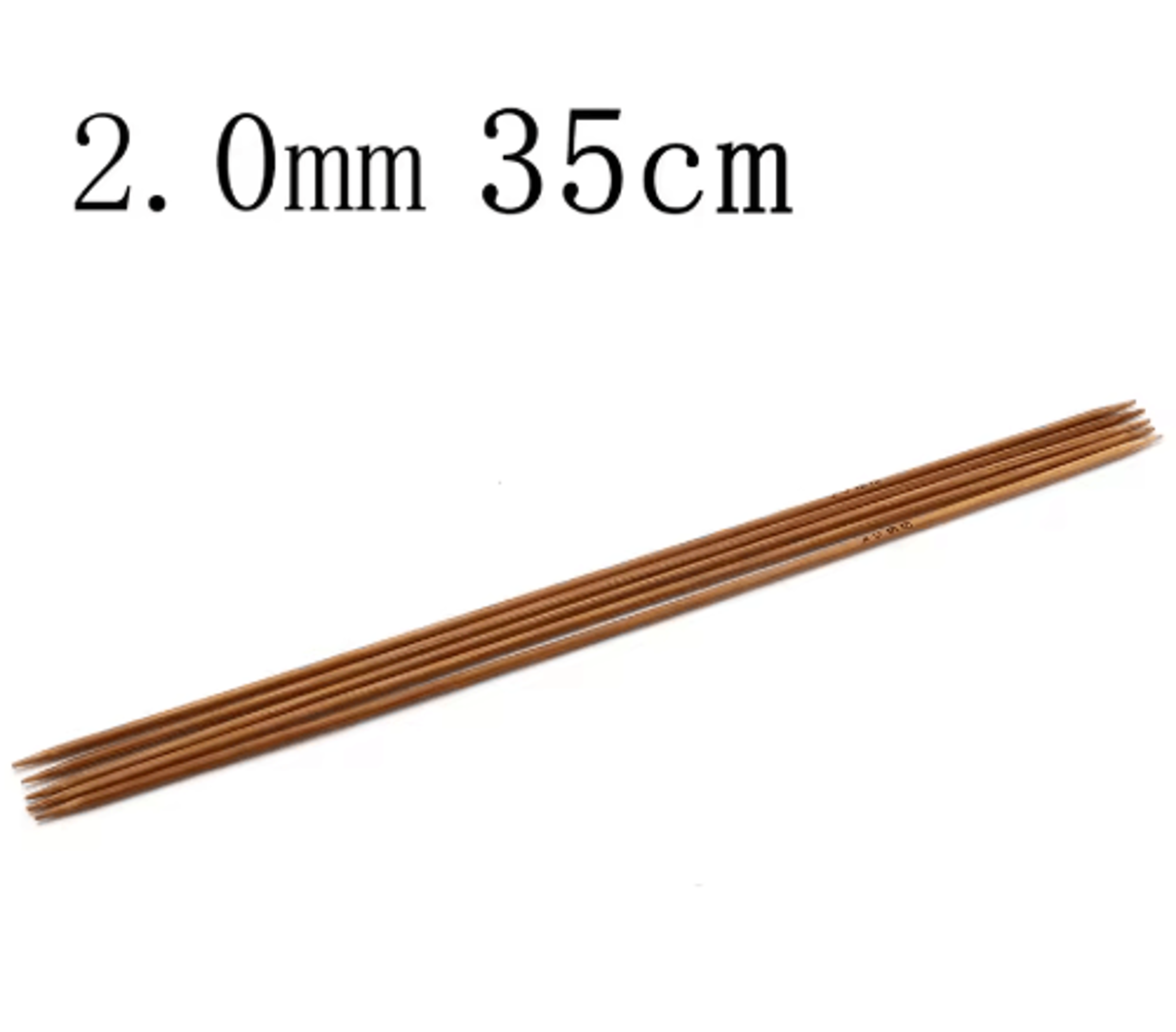 5PCS Bamboo DoublePointed Knitting Needles 1