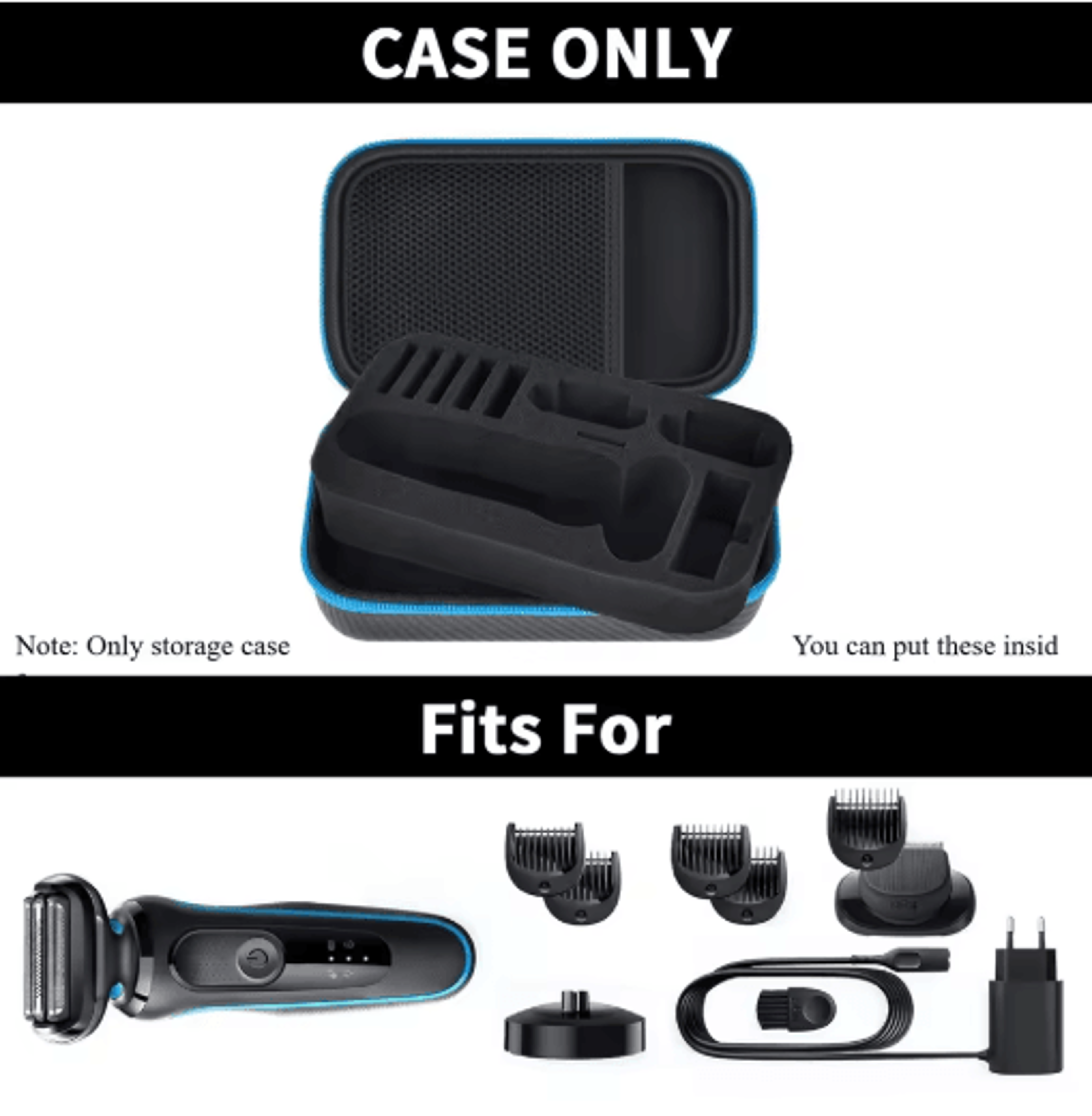 Protective Beard Trimmer Case For Braun Series 5 Electric Shavers 6