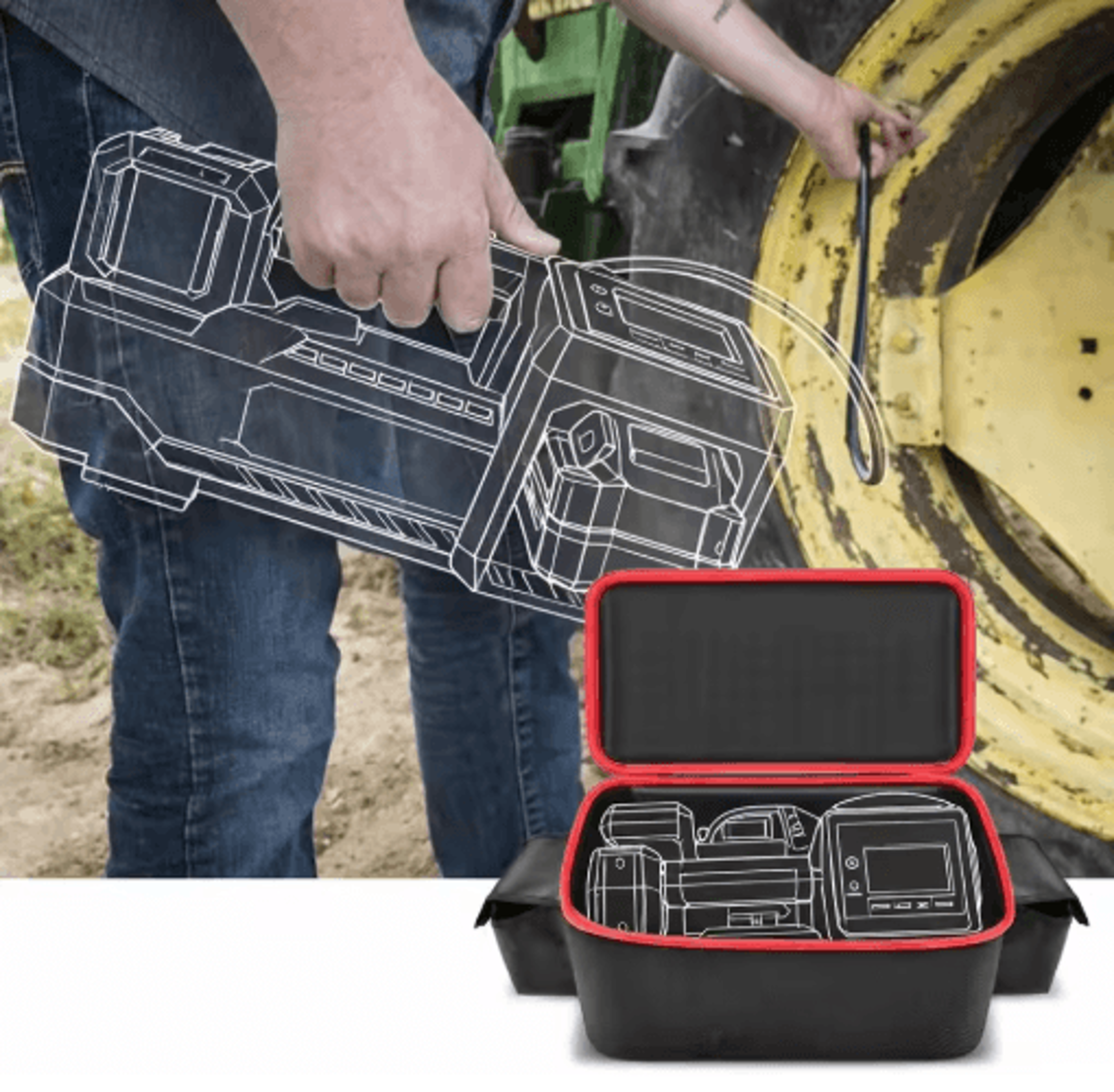 Air Compressor Carrying Bag For Milwaukee M18 Inflator 2