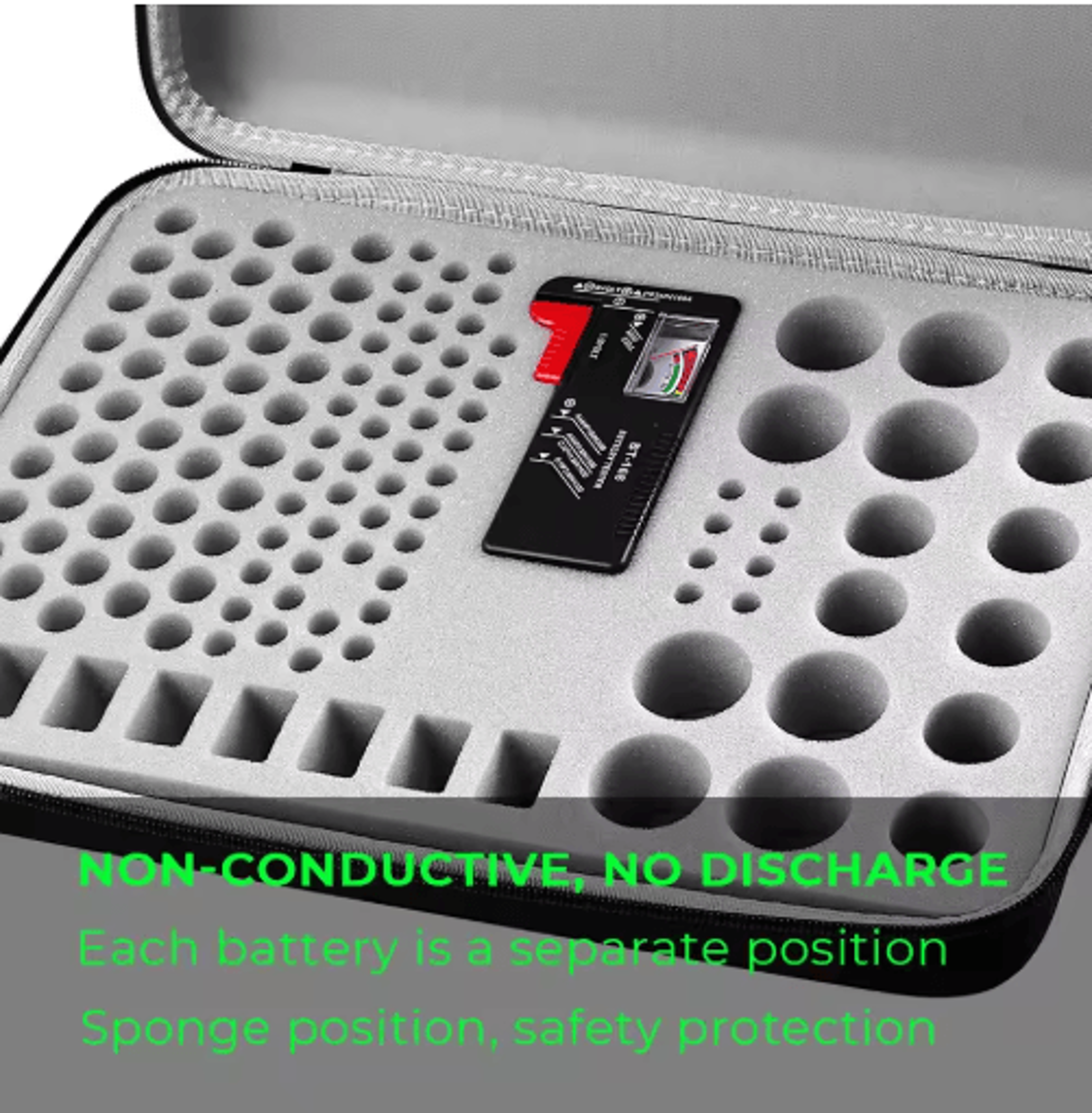 225Slot Battery Organizer Storage Case With BT168 Tester 4