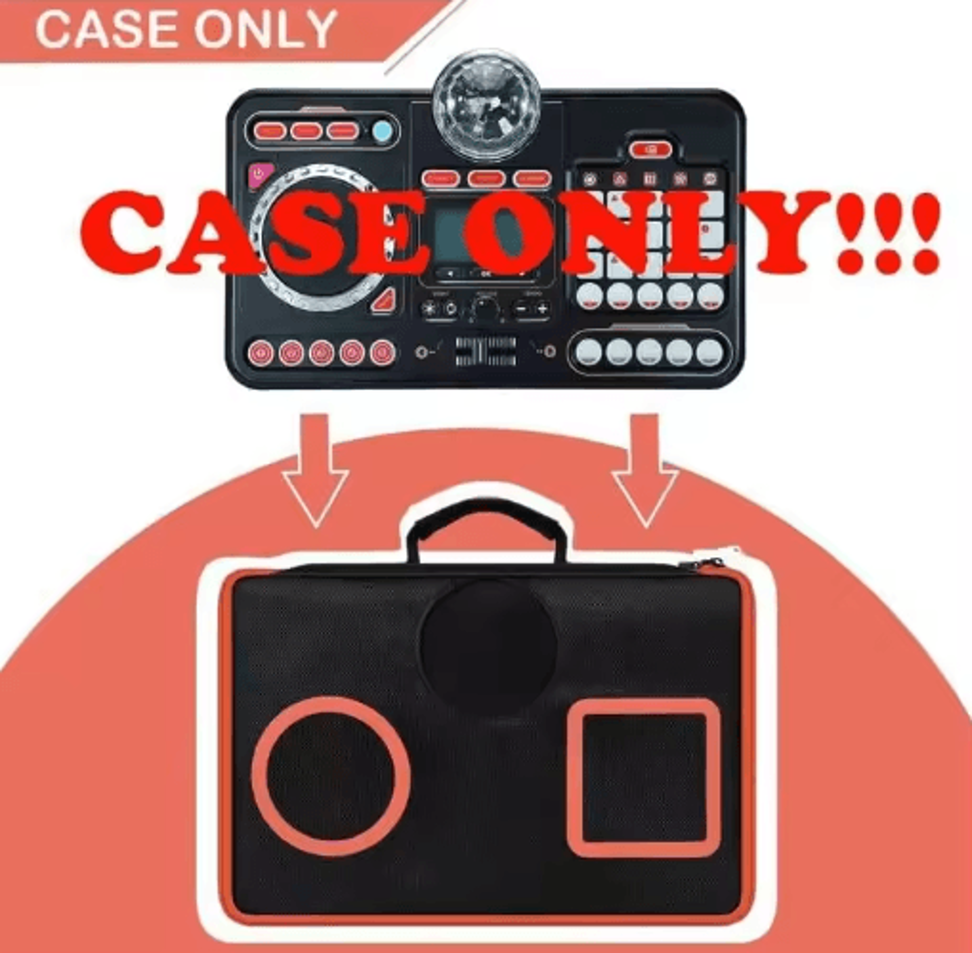 Orange Protective Case For VTech KidiStar  Kidi DJ Mixer  Portable Storage Bag 6