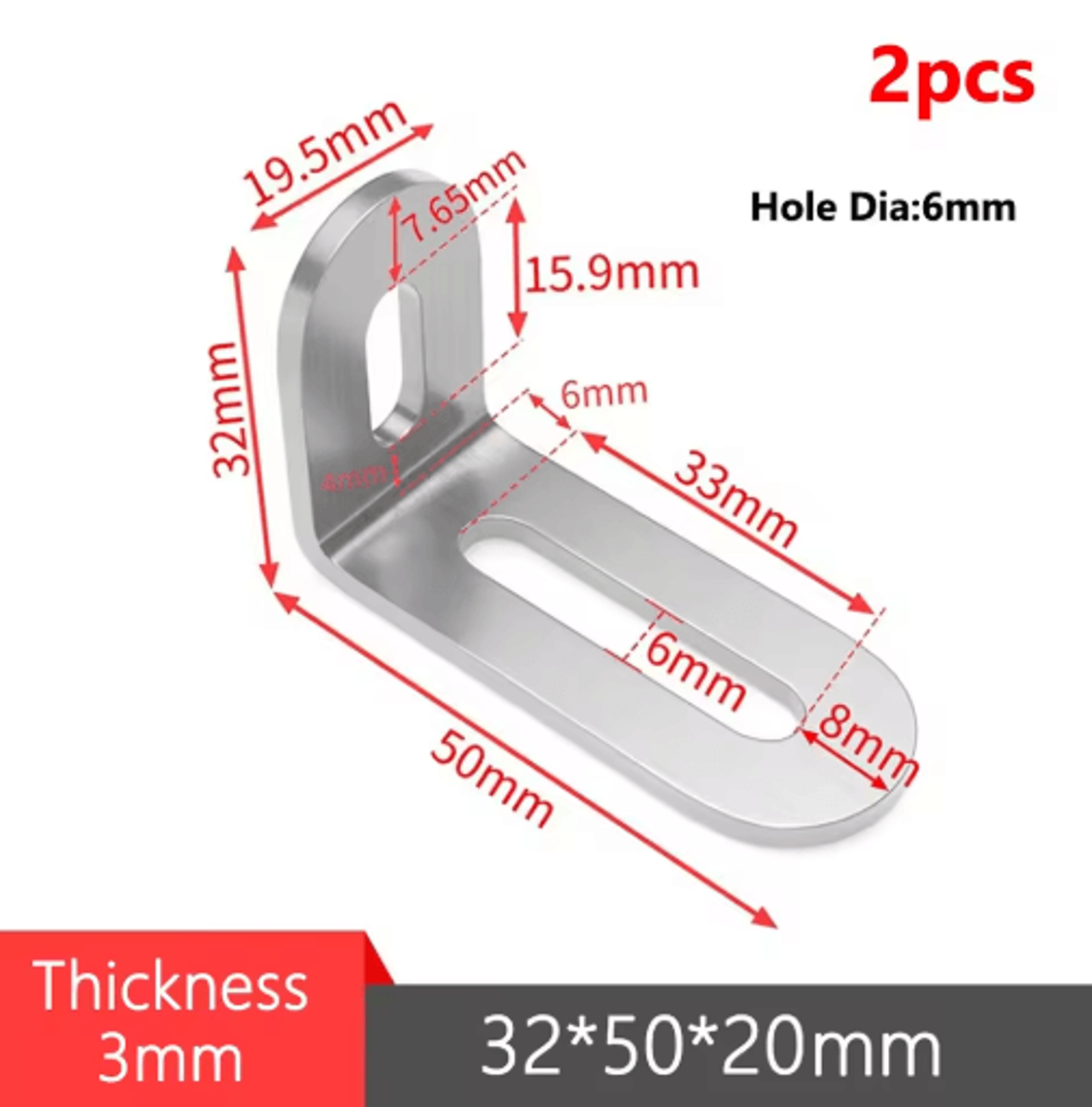 Stainless Steel 90 LShaped Corner Brackets 12
