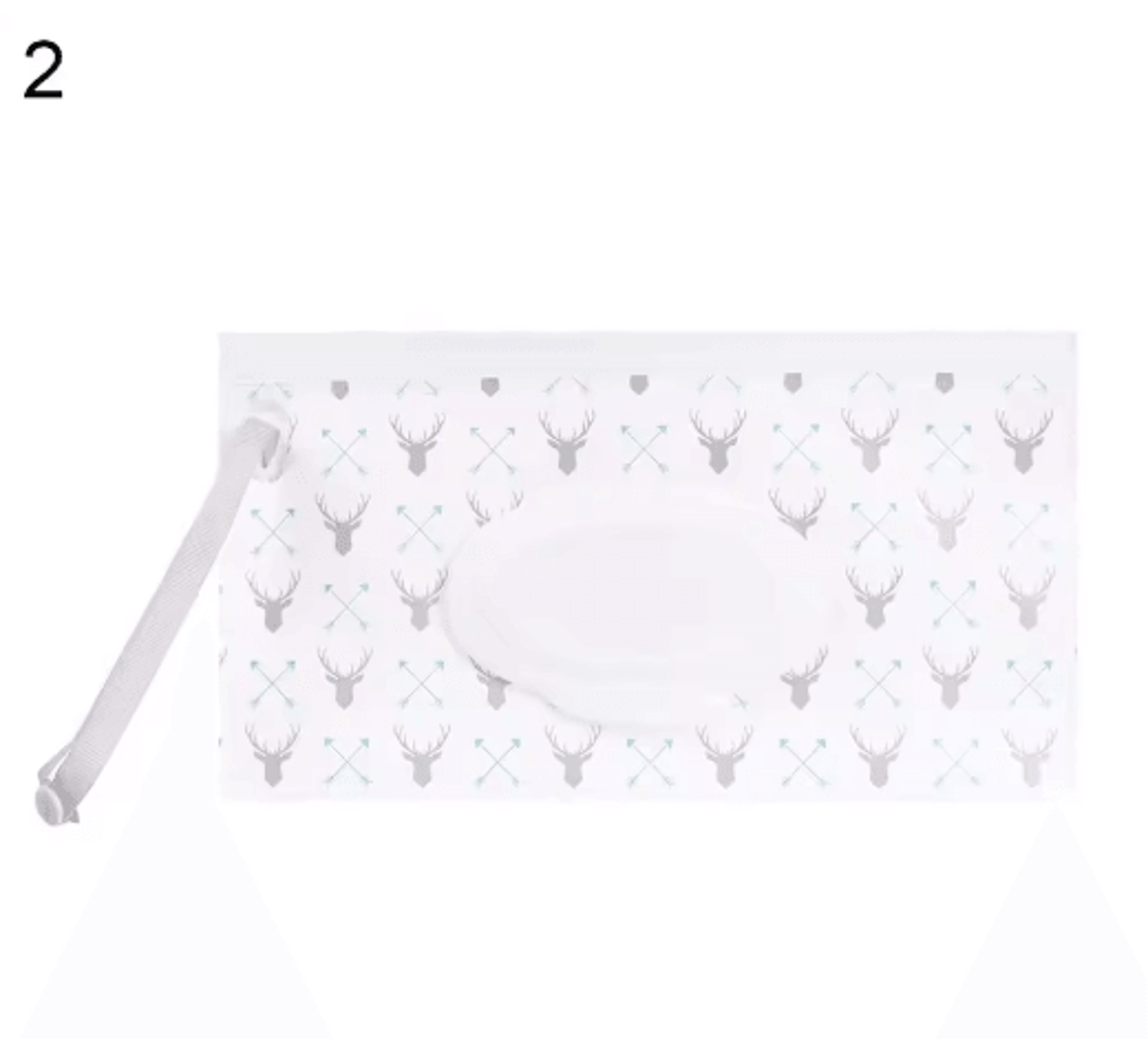 Portable Wet Wipes Pouch With Flip Top Cover 12