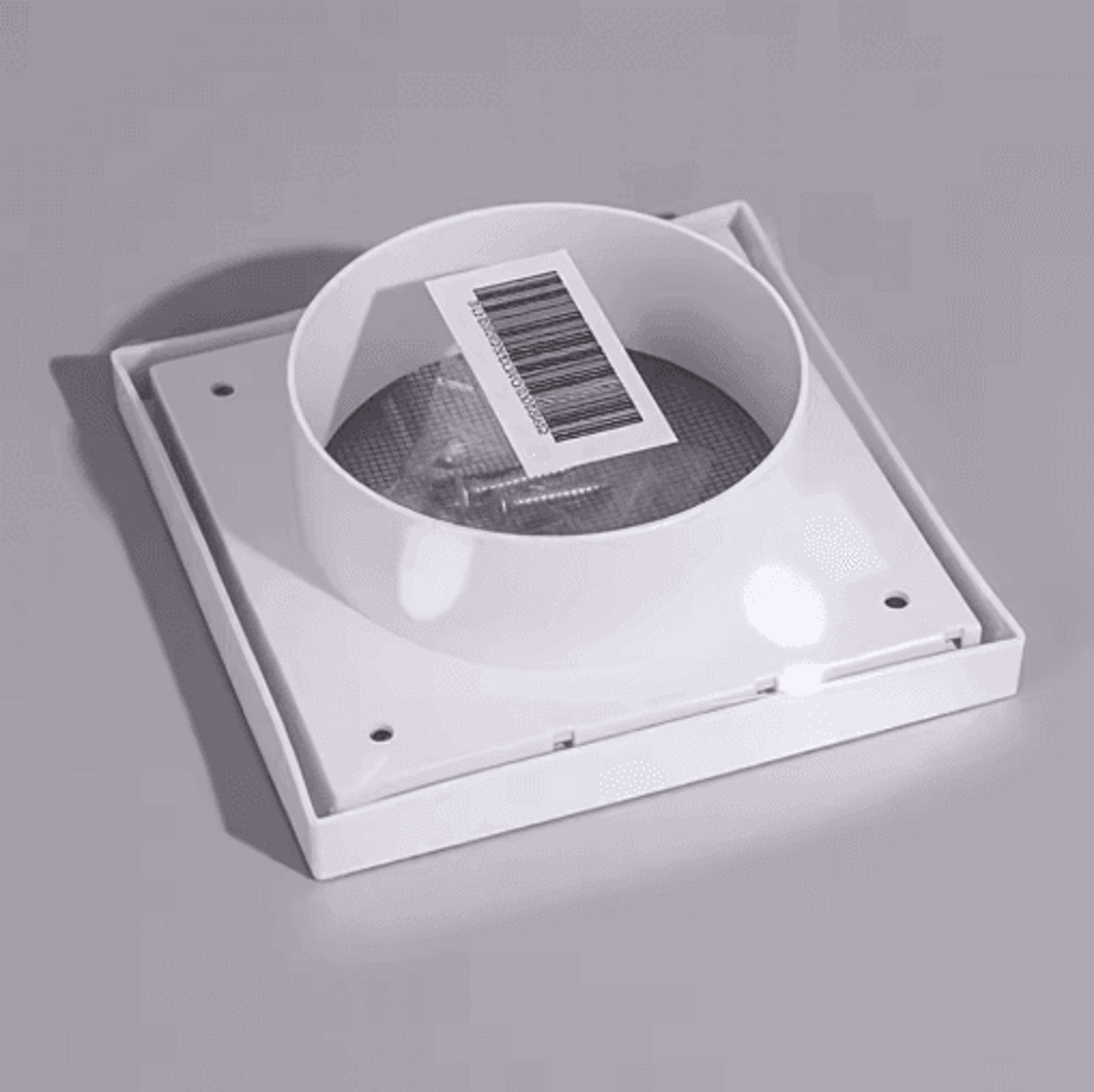 White OneWay Exhaust Vent Cover Grille With Screen 11