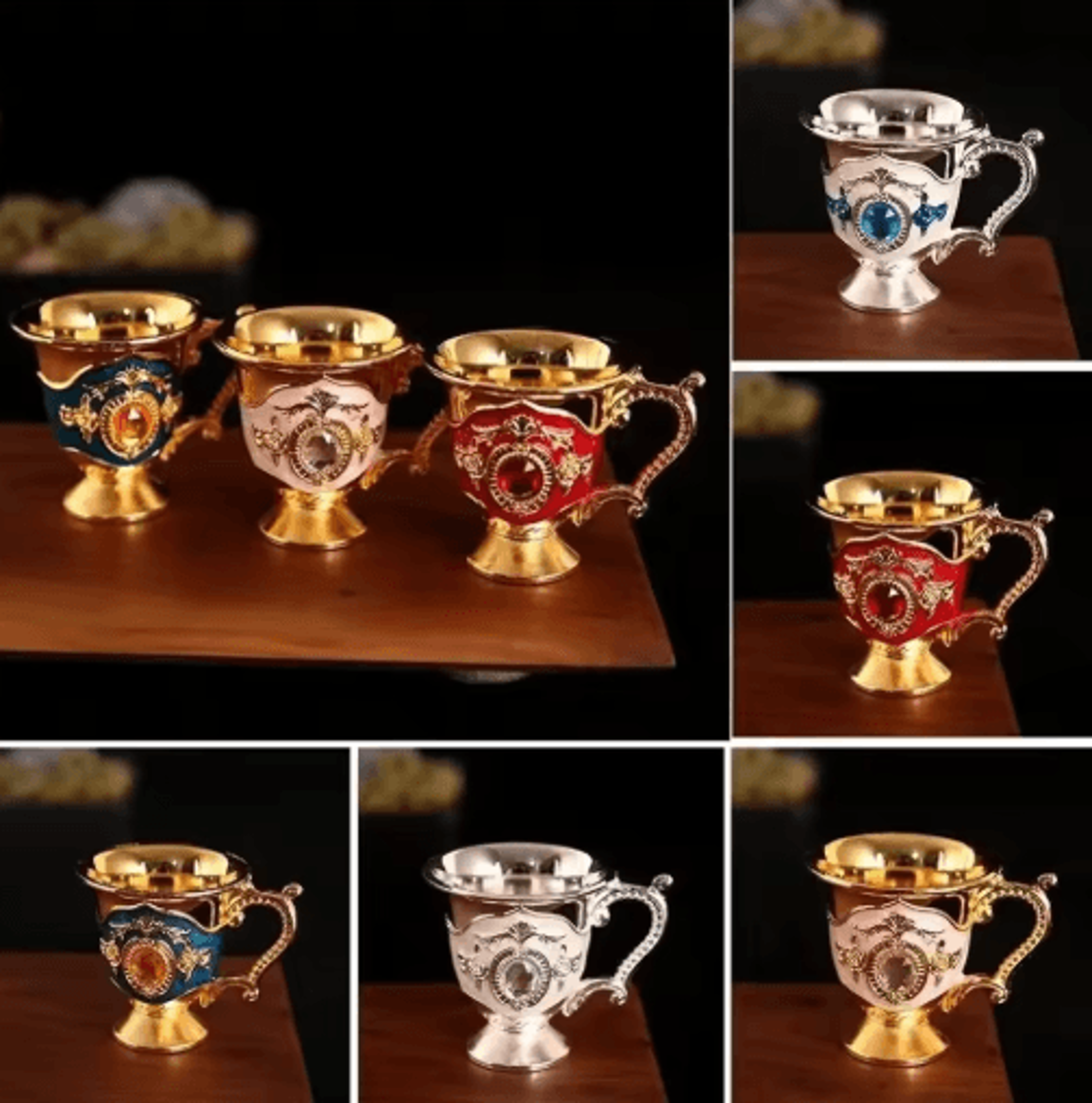 EuropeanStyle Metal Goblet With Handle 0