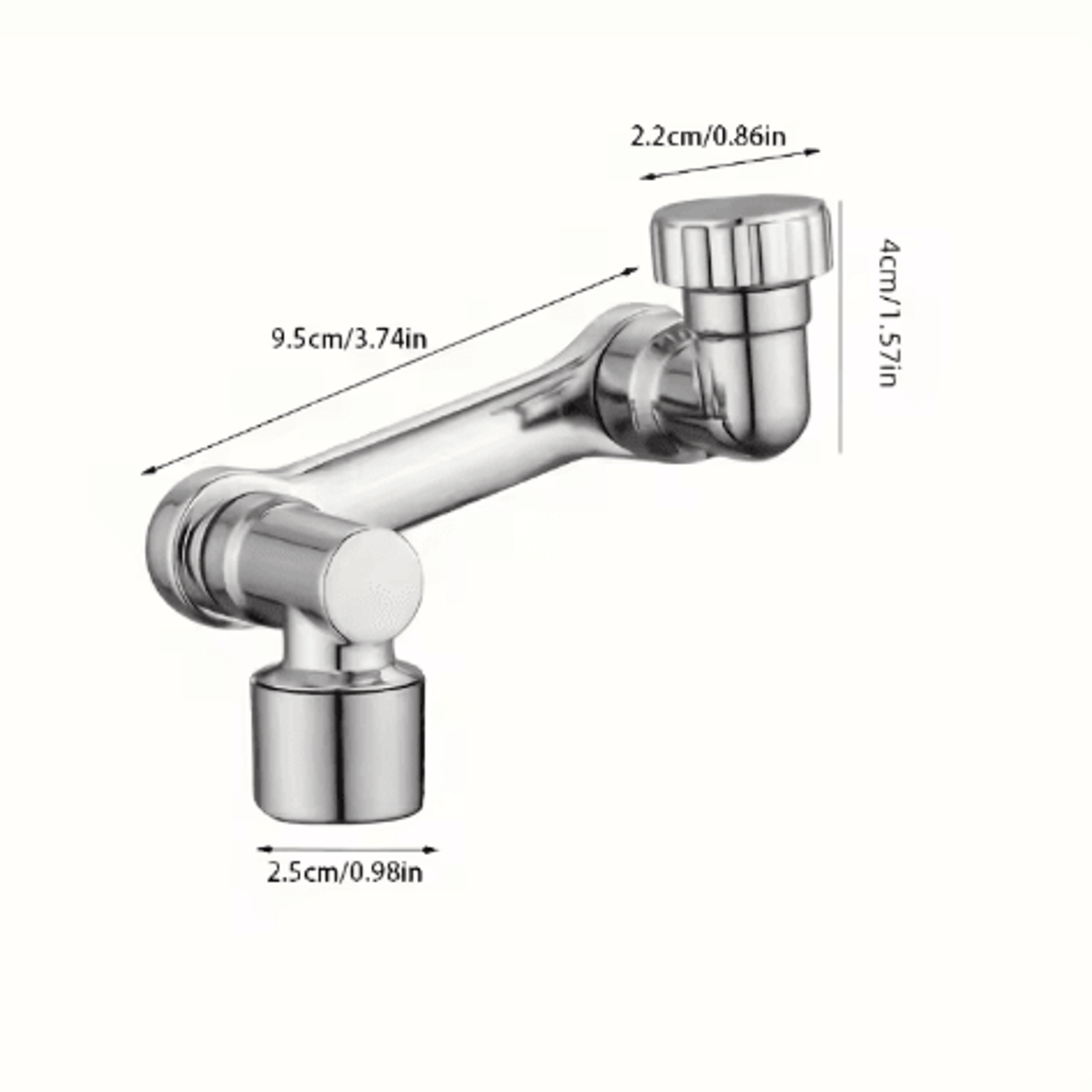 360 Rotating Foldable Faucet Extender Spray Head 1