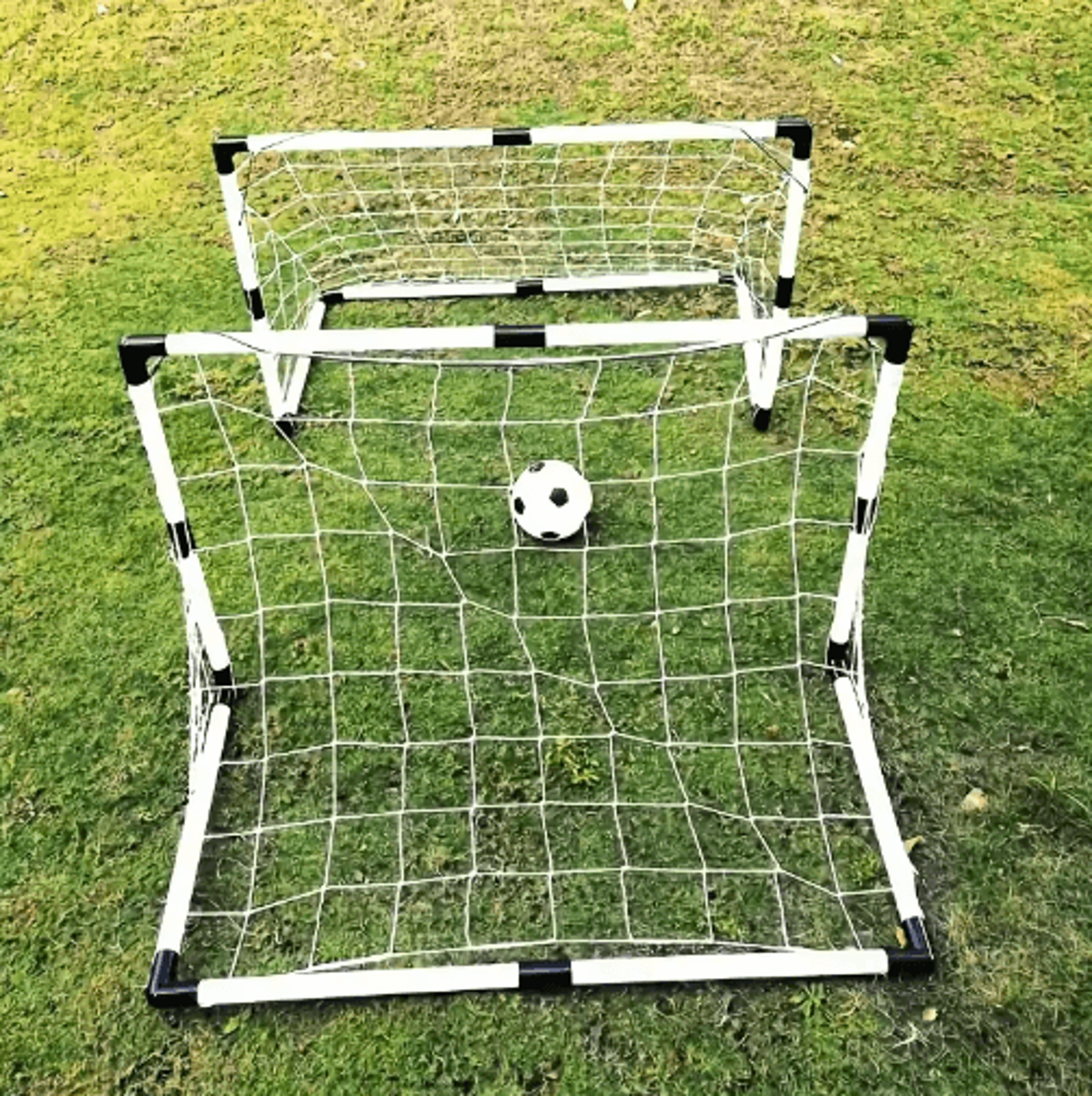 Portable Folding Soccer Goal Set  Indoor  Outdoor Football Training Net With Ball 3