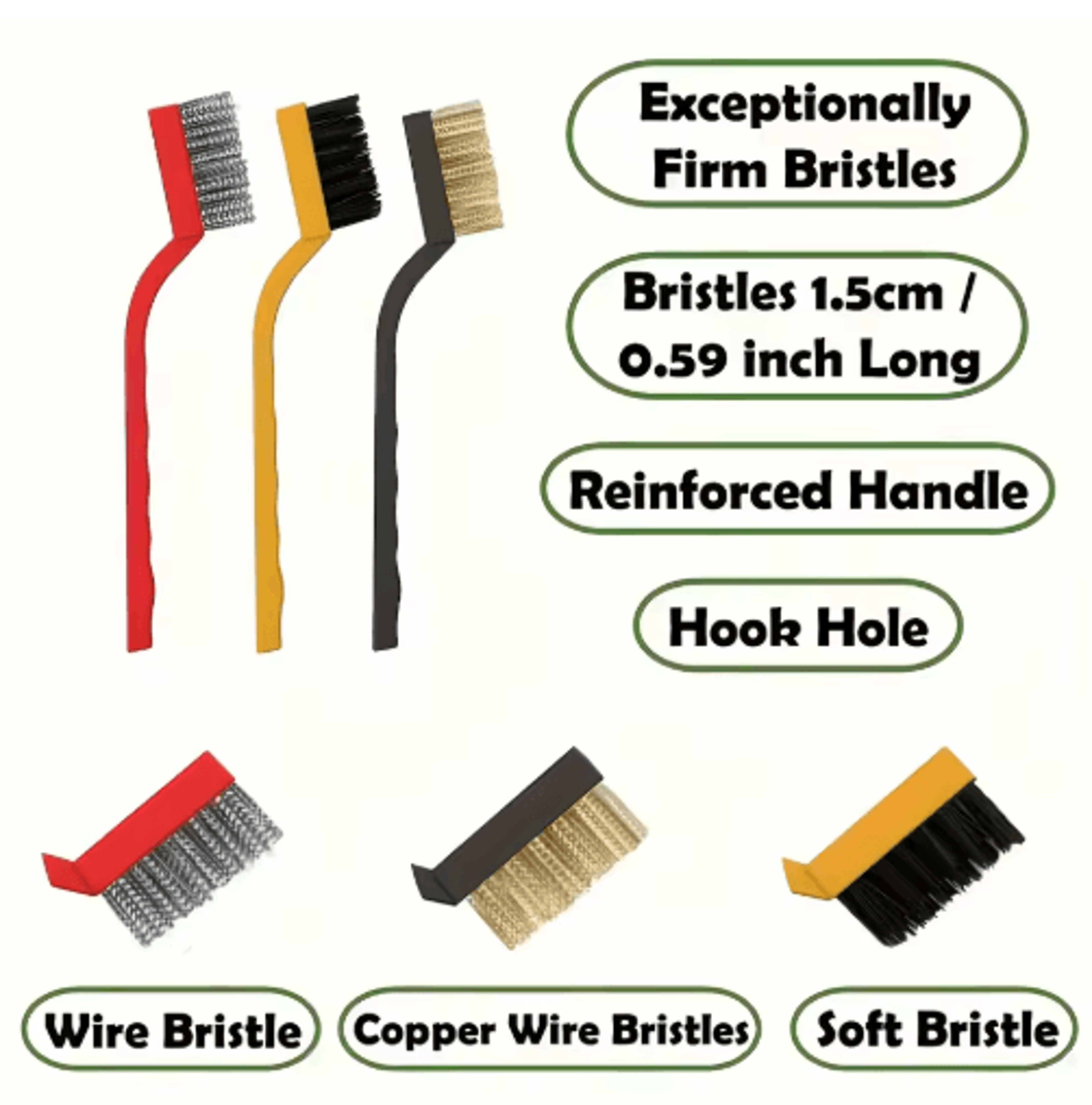 11Pcs MultiPurpose Cleaning Brush Set  Long Handle Brushes For Tight Spaces 2