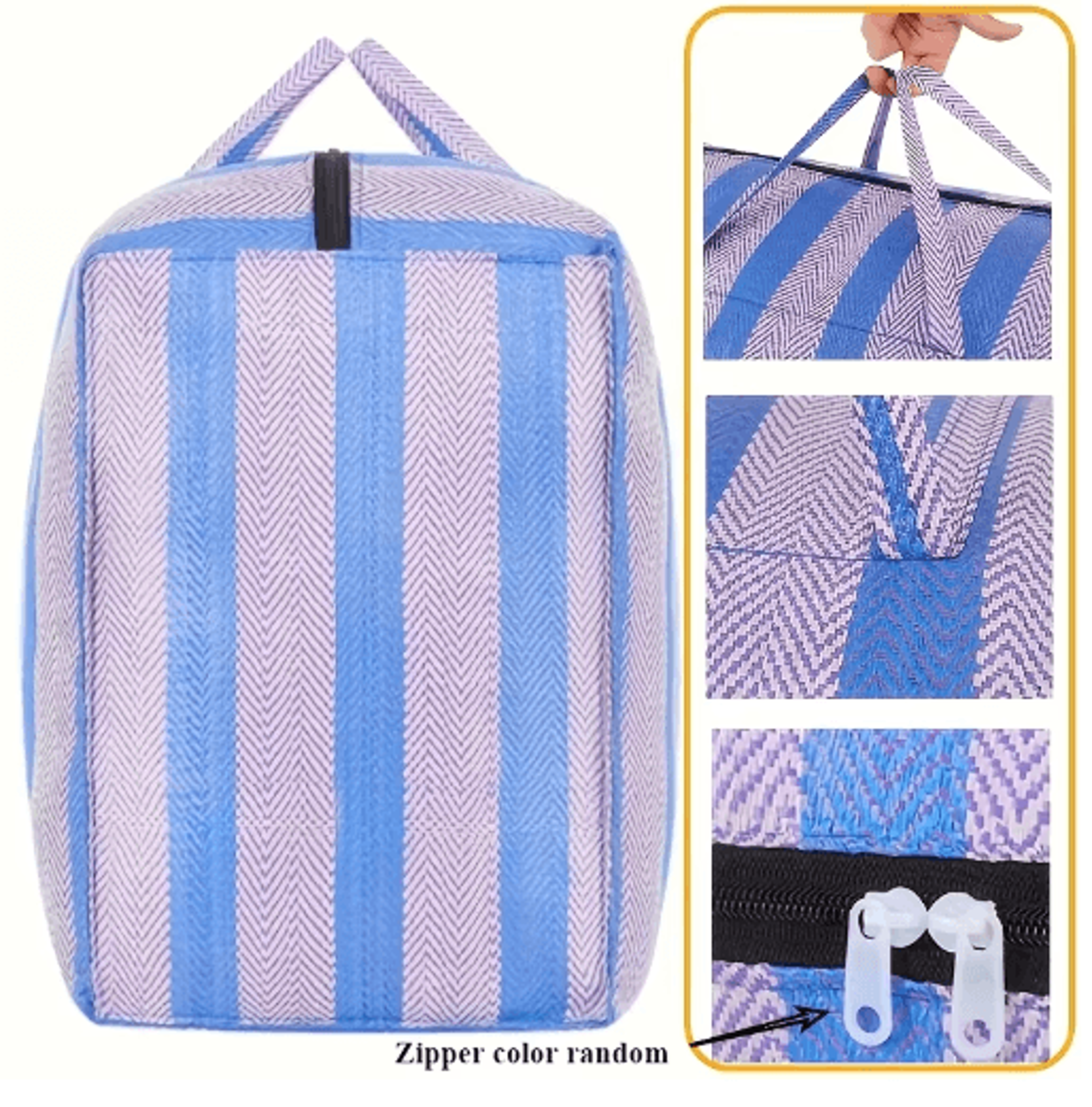 180L HeavyDuty Storage Bag  Reinforced Portable Organizer For Moving Travel  Camping 4