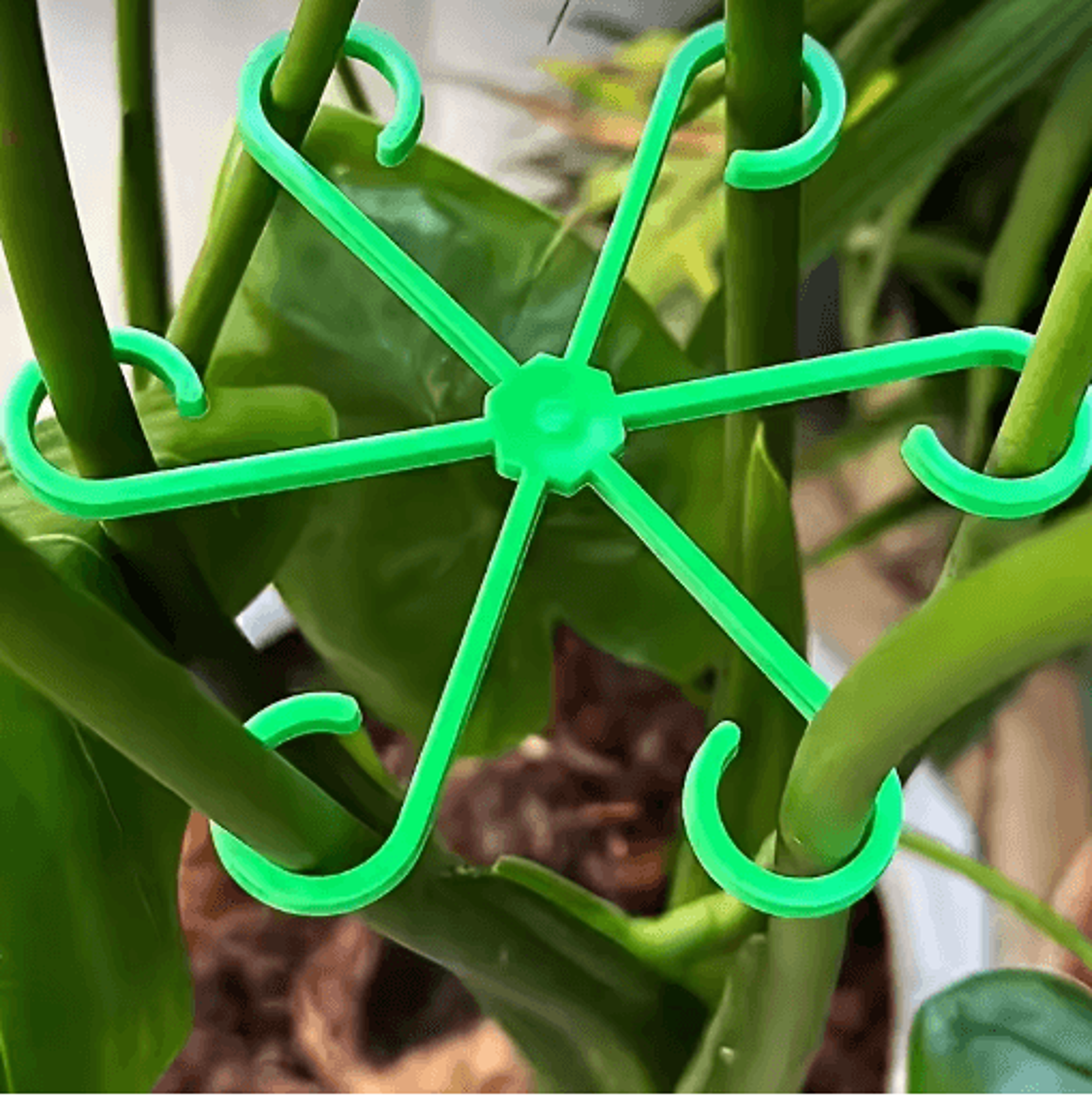 4Pcs Transparent UShaped Plant Support Stakes  Foldable Garden Supports For Potted Plants 3