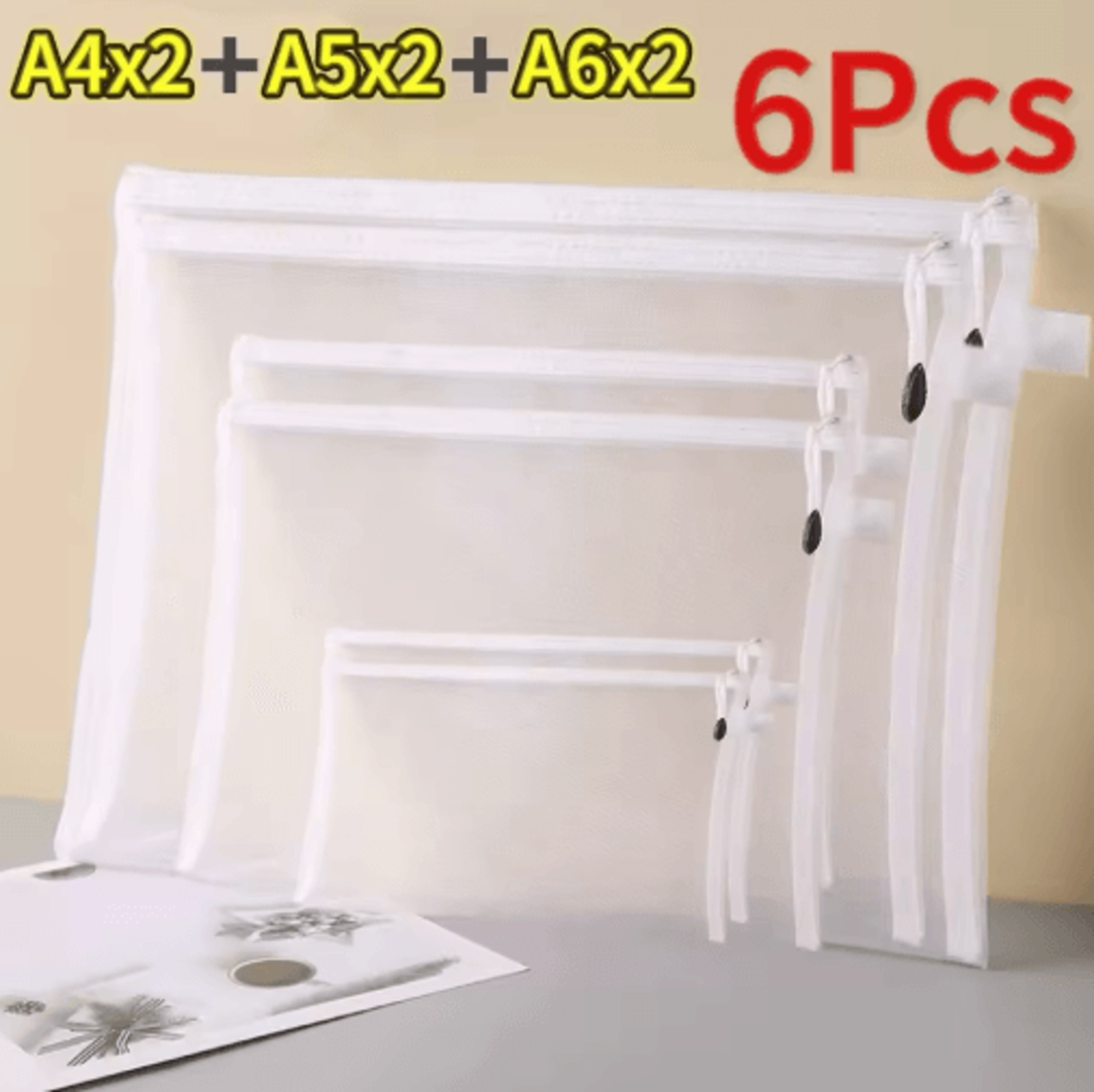 Transparent Mesh Toy Storage Bags  Zipper Pouches For Blocks Puzzles  Small Parts 3