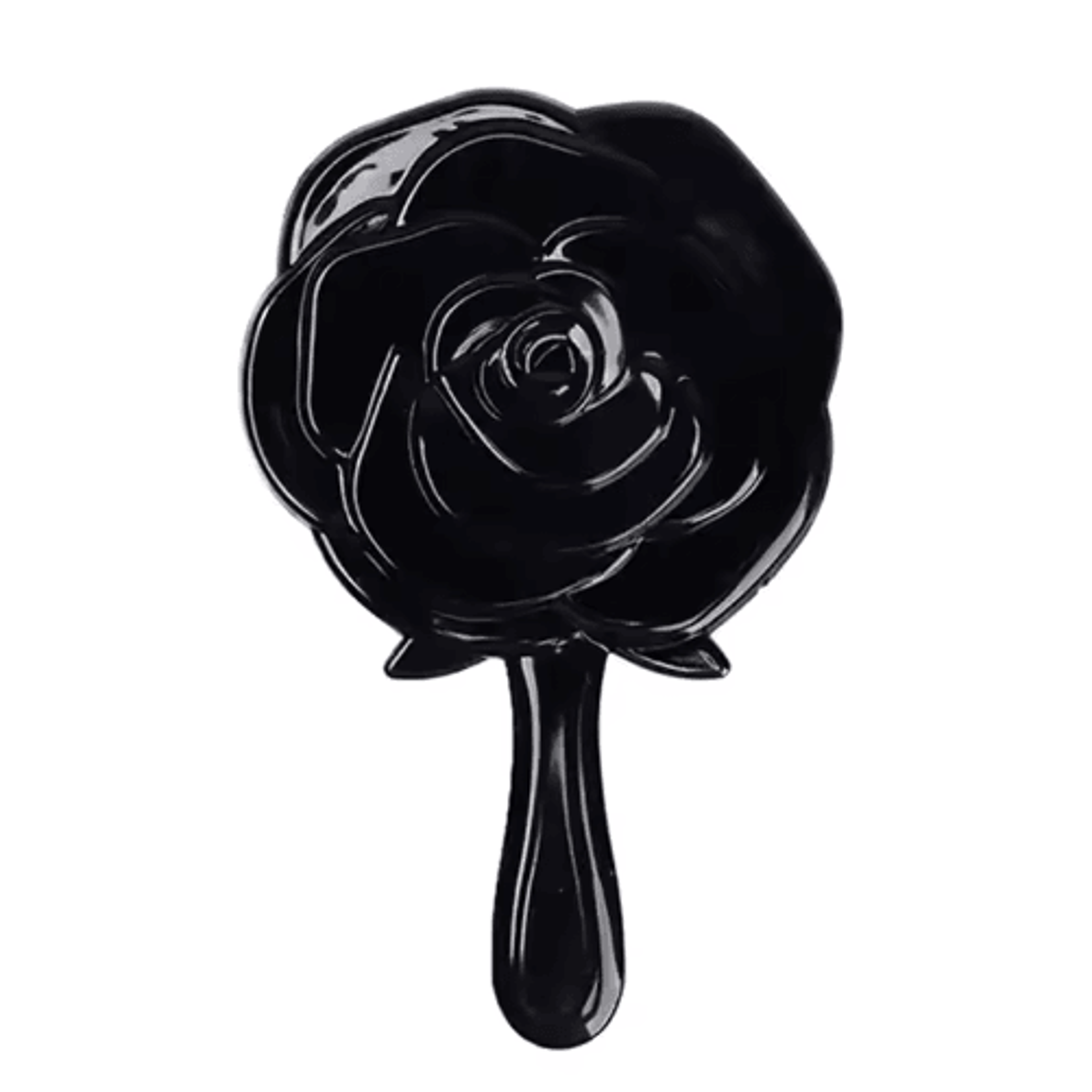 3D Retro Rose Handheld Vanity Mirror  Floral Cosmetic Makeup Mirror 1