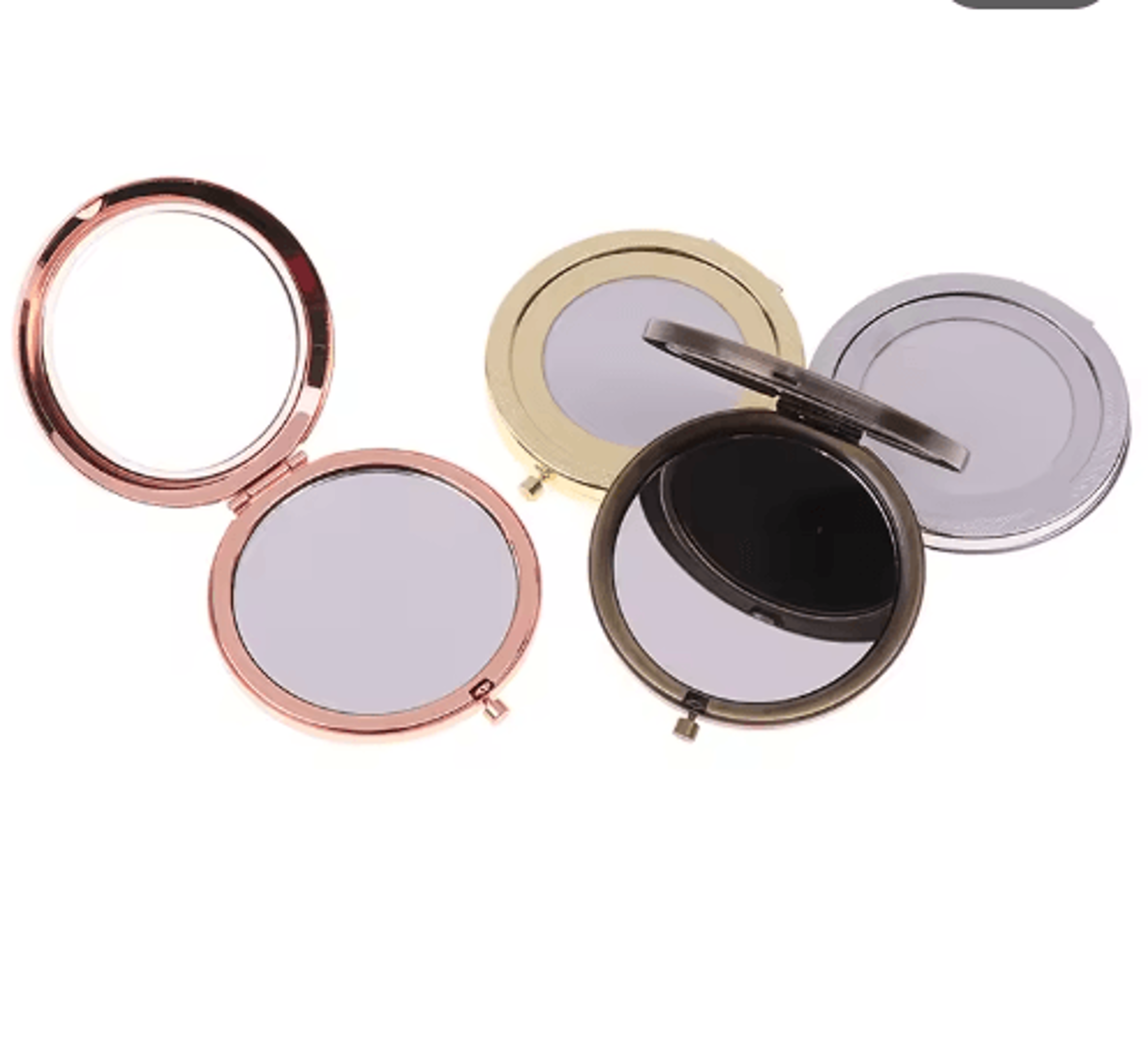 Vintage DoubleSided Compact Mirror  Foldable Mini Pocket Makeup Mirror 8