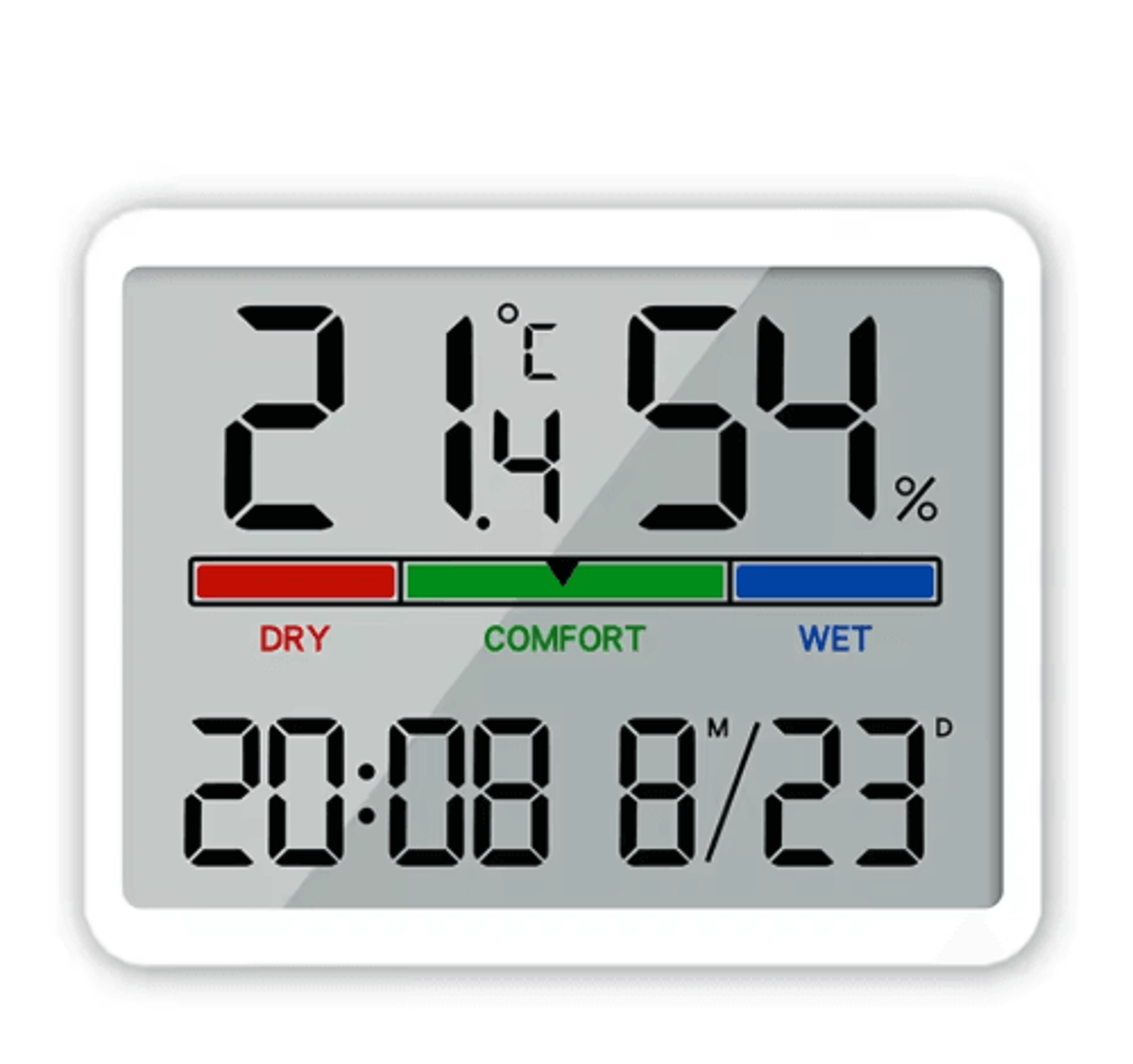 Mini Digital Temperature Clock  Magnetic BatteryPowered LCD Wall  Desktop Clock 2