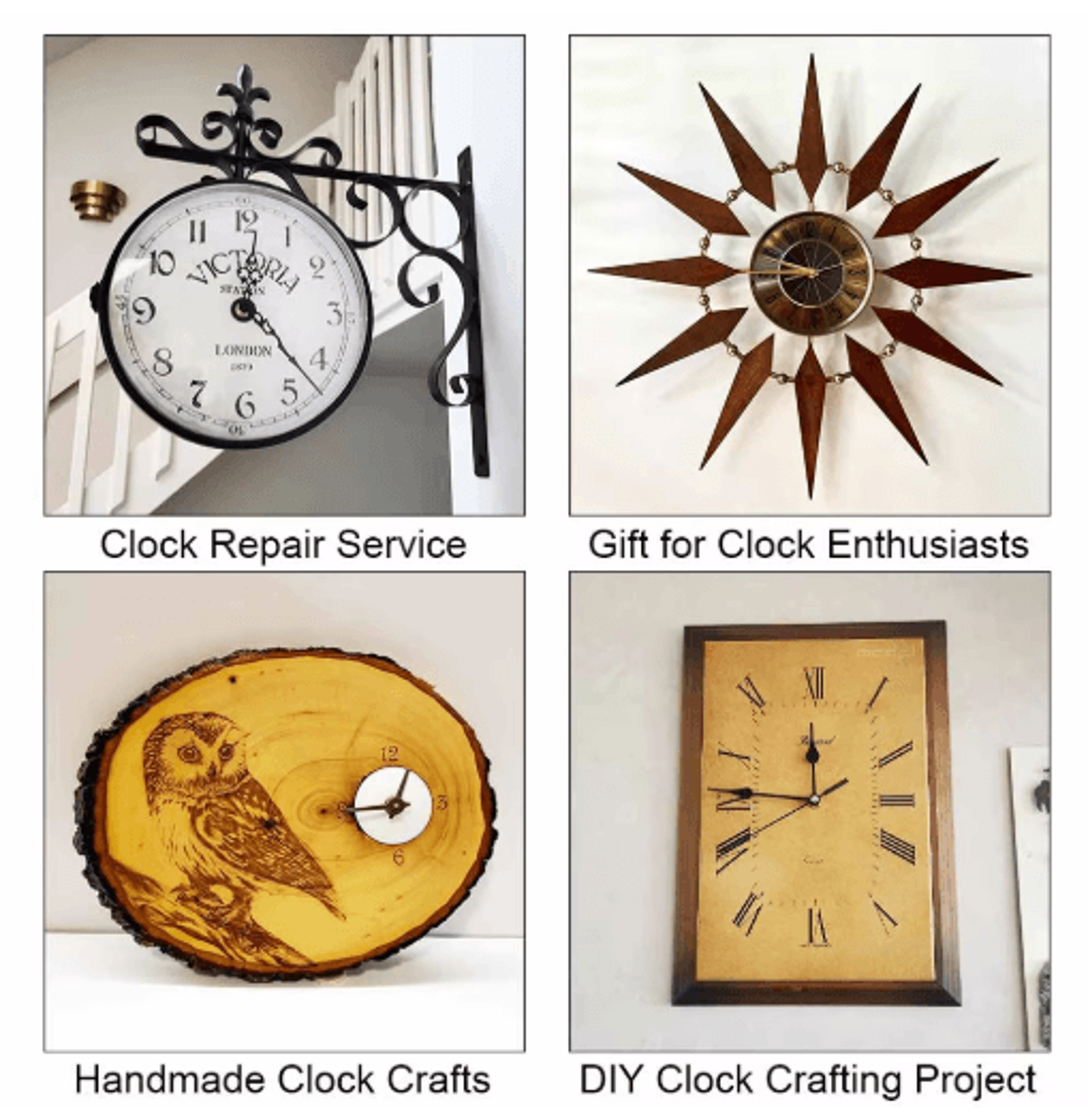 MCDFL Silent Quartz Clock Mechanism  Long Shaft DIY Wall  Table Clock Movement 9