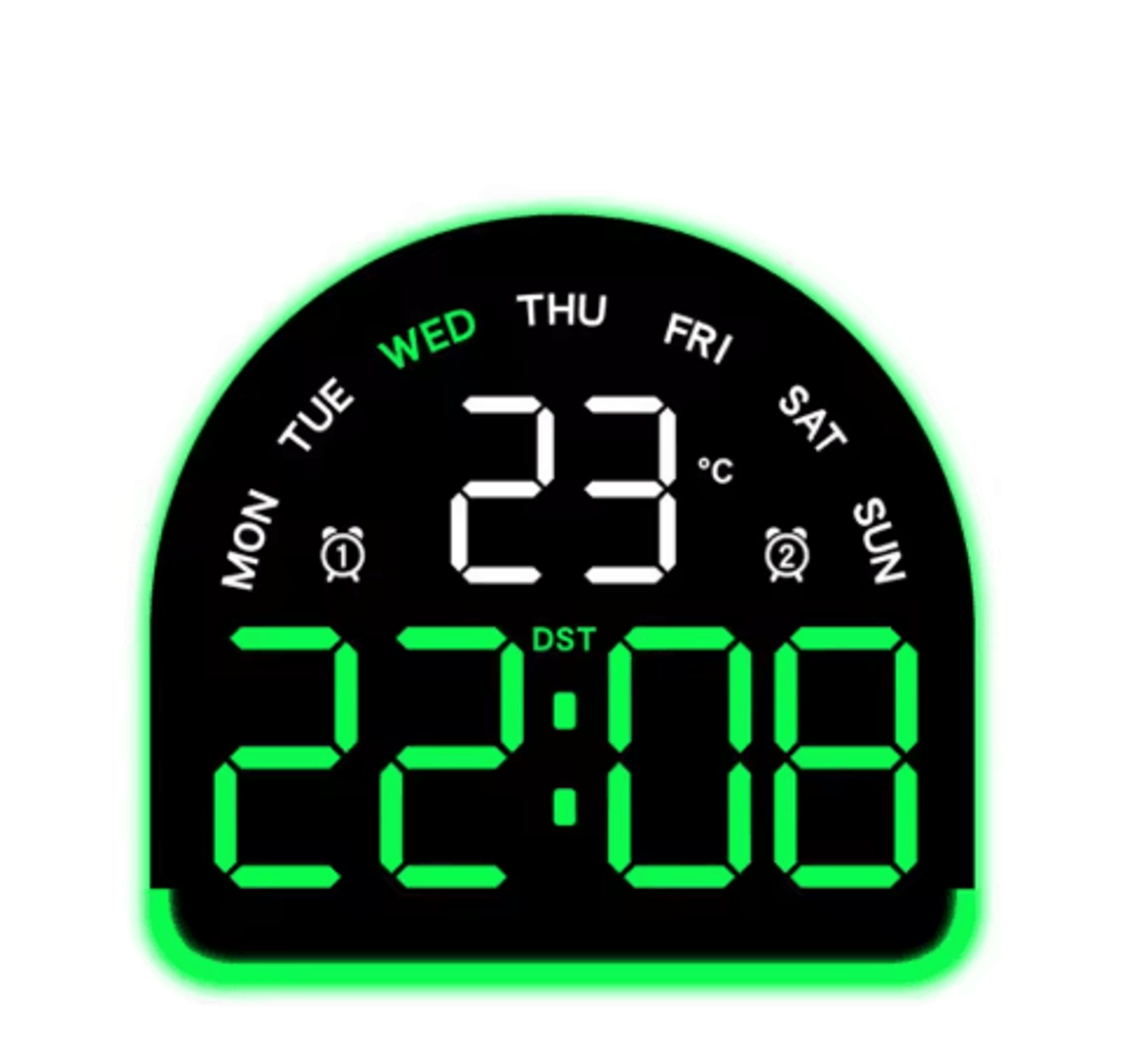 Multifunctional LED Alarm Clock  Ambient Light  Temperature Display With Auto Dimming 5