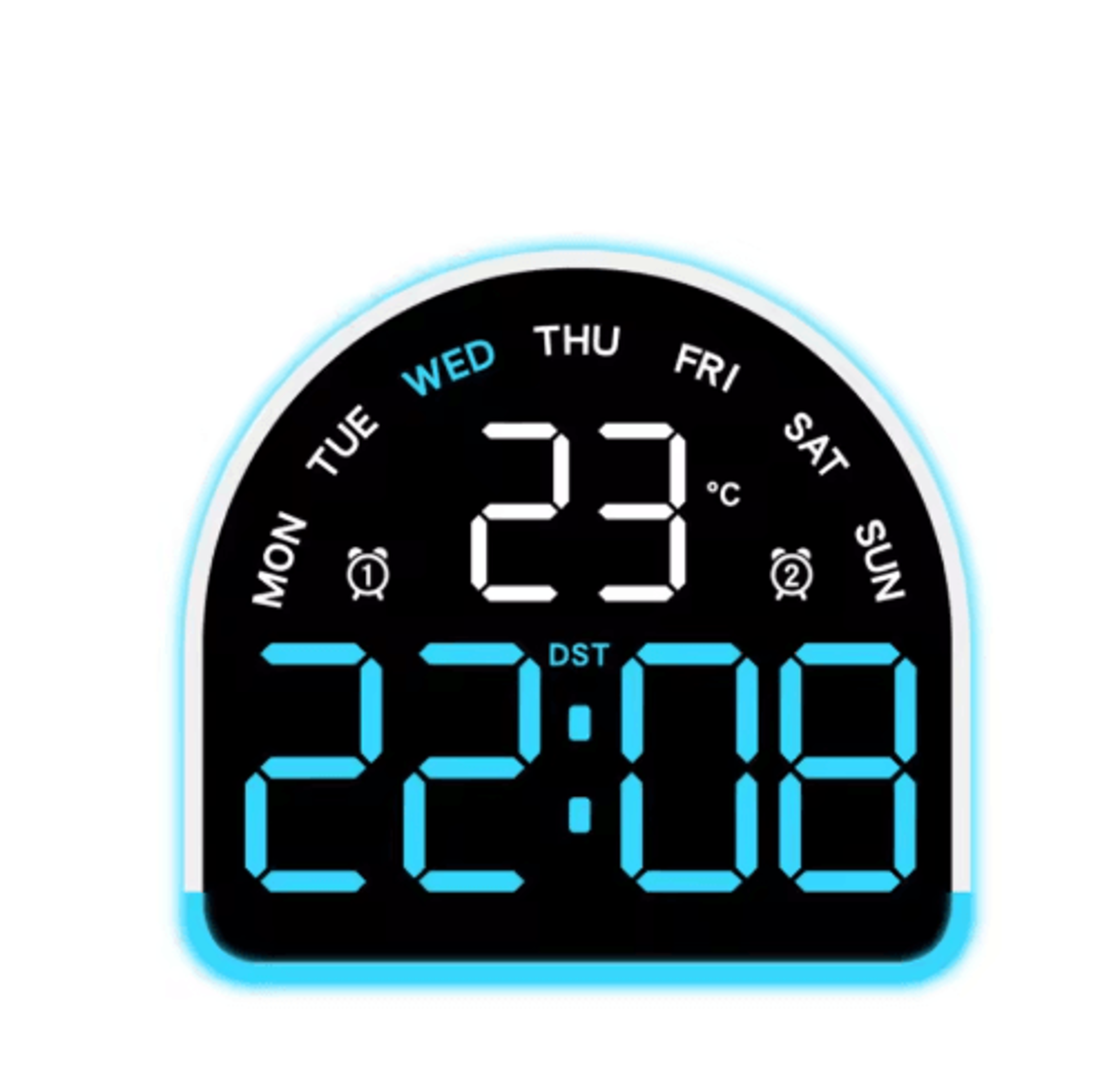 Multifunctional LED Alarm Clock  Ambient Light  Temperature Display With Auto Dimming 1