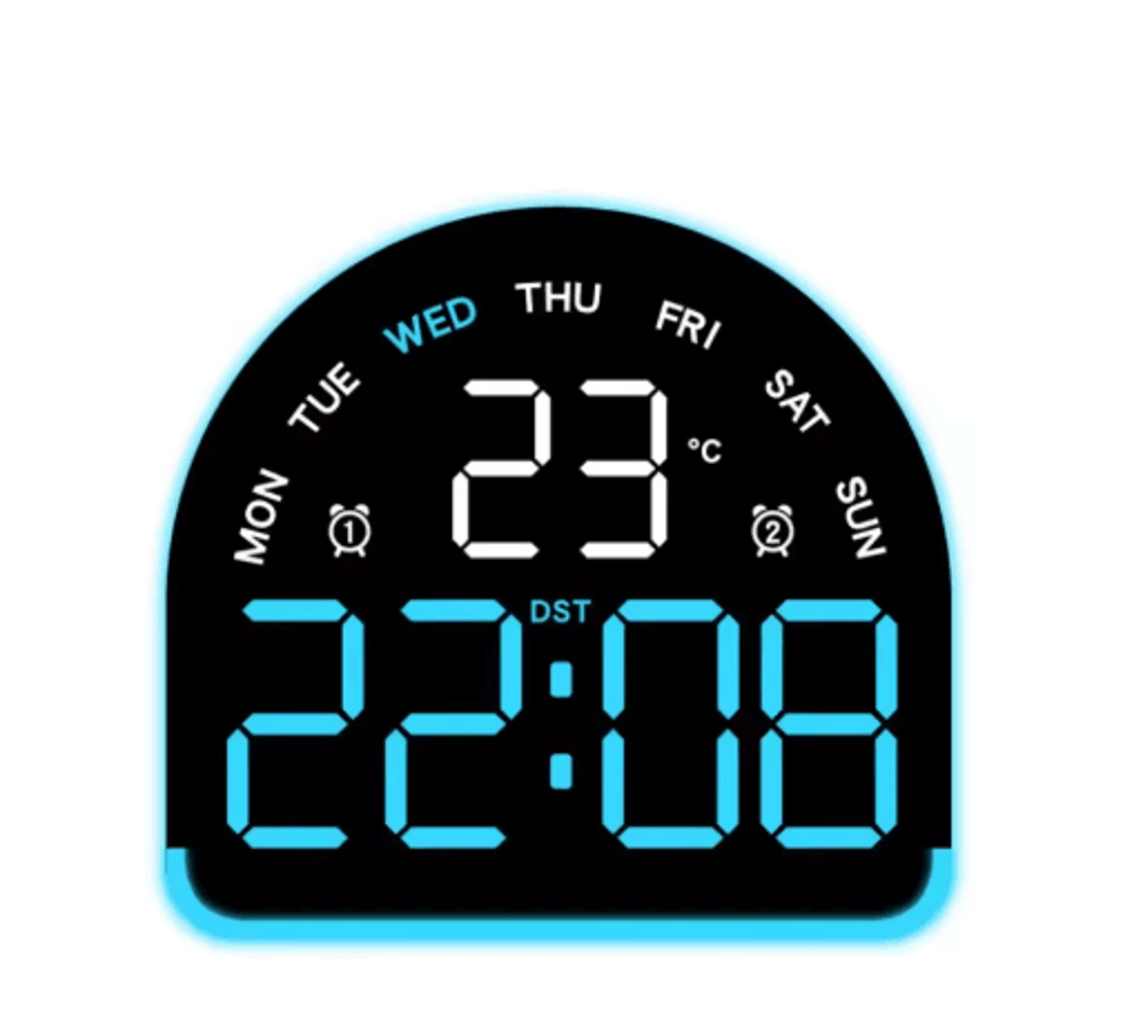 Multifunctional LED Alarm Clock  Ambient Light  Temperature Display With Auto Dimming 6