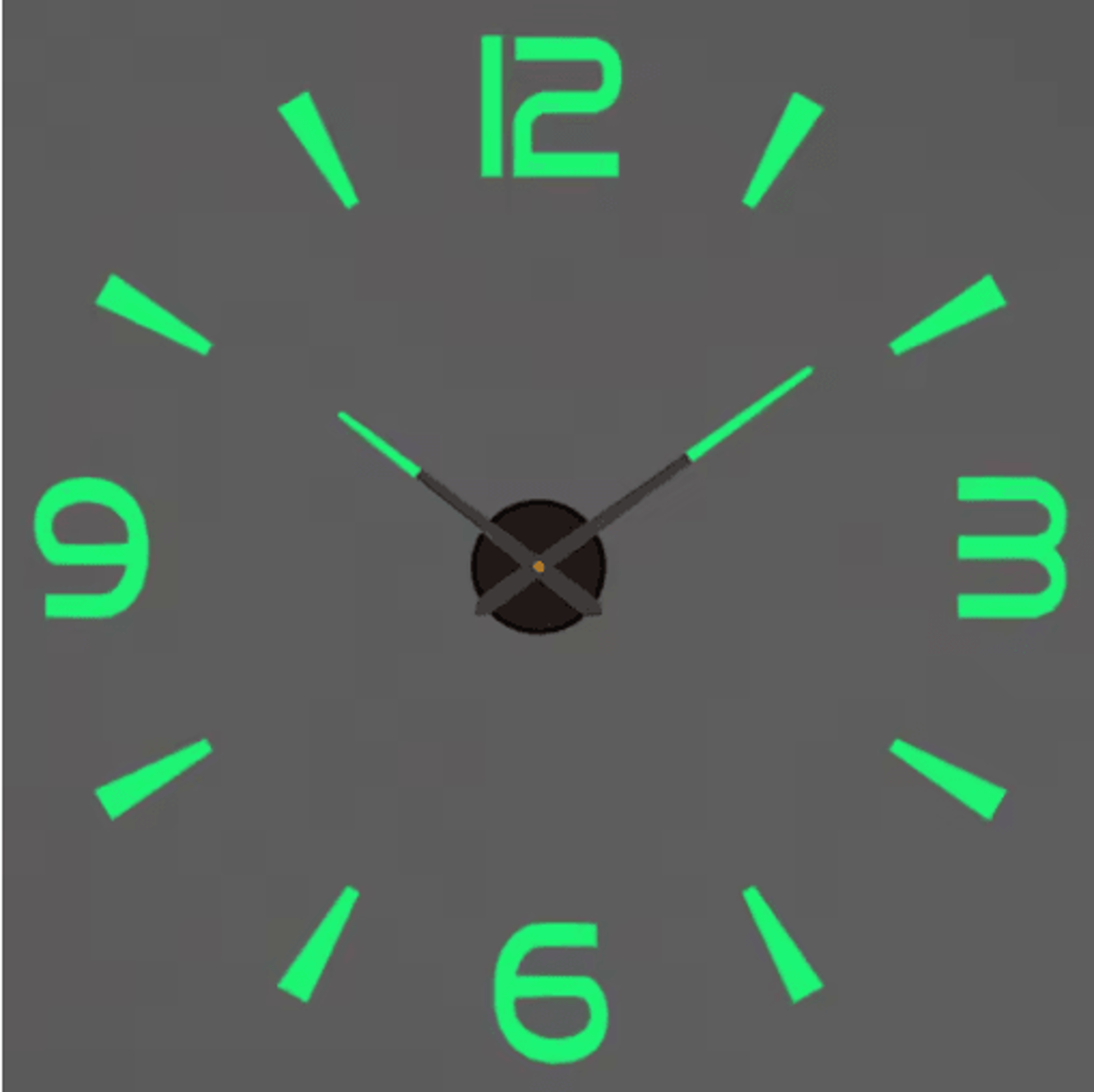 Large Roman Numeral Mirror Wall Clock  2D3D DIY Acrylic Quartz Clock 6