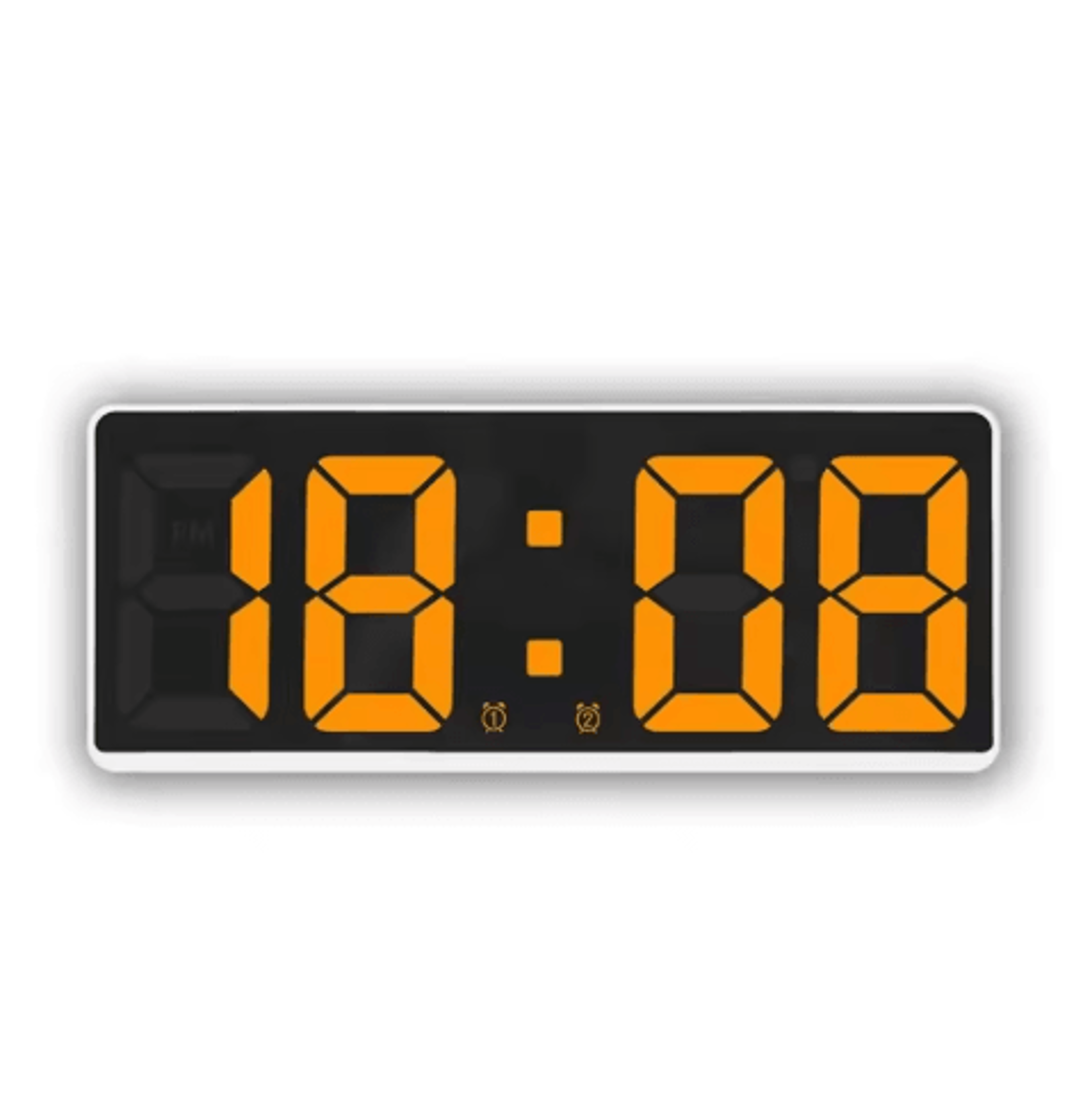 HouseShaped LED Alarm Clock  Dimmable Night Light With Date  Week Display 15