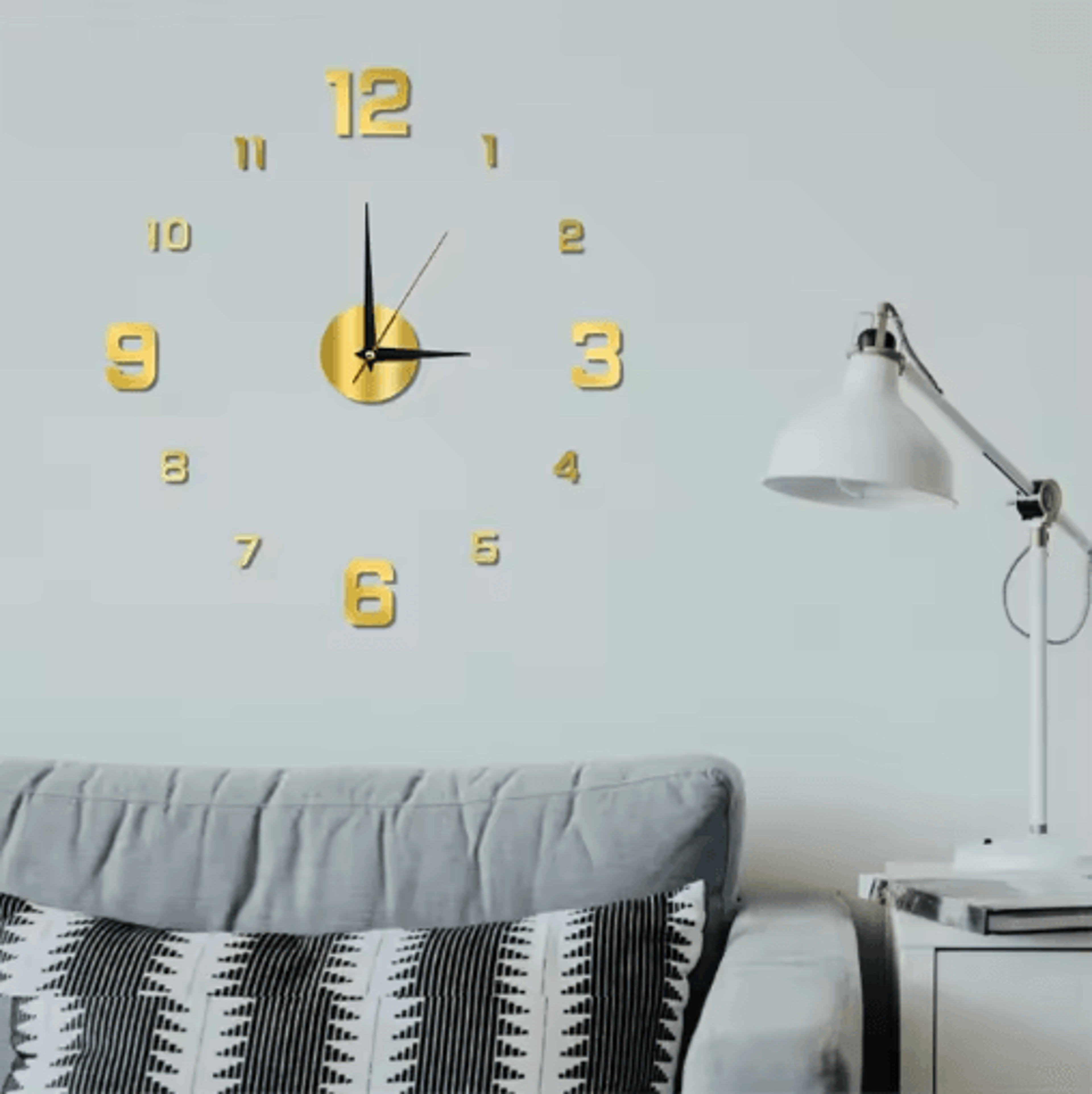 3D Luminous DIY Wall Clock  Frameless Acrylic Clock Stickers For Modern Decor 1