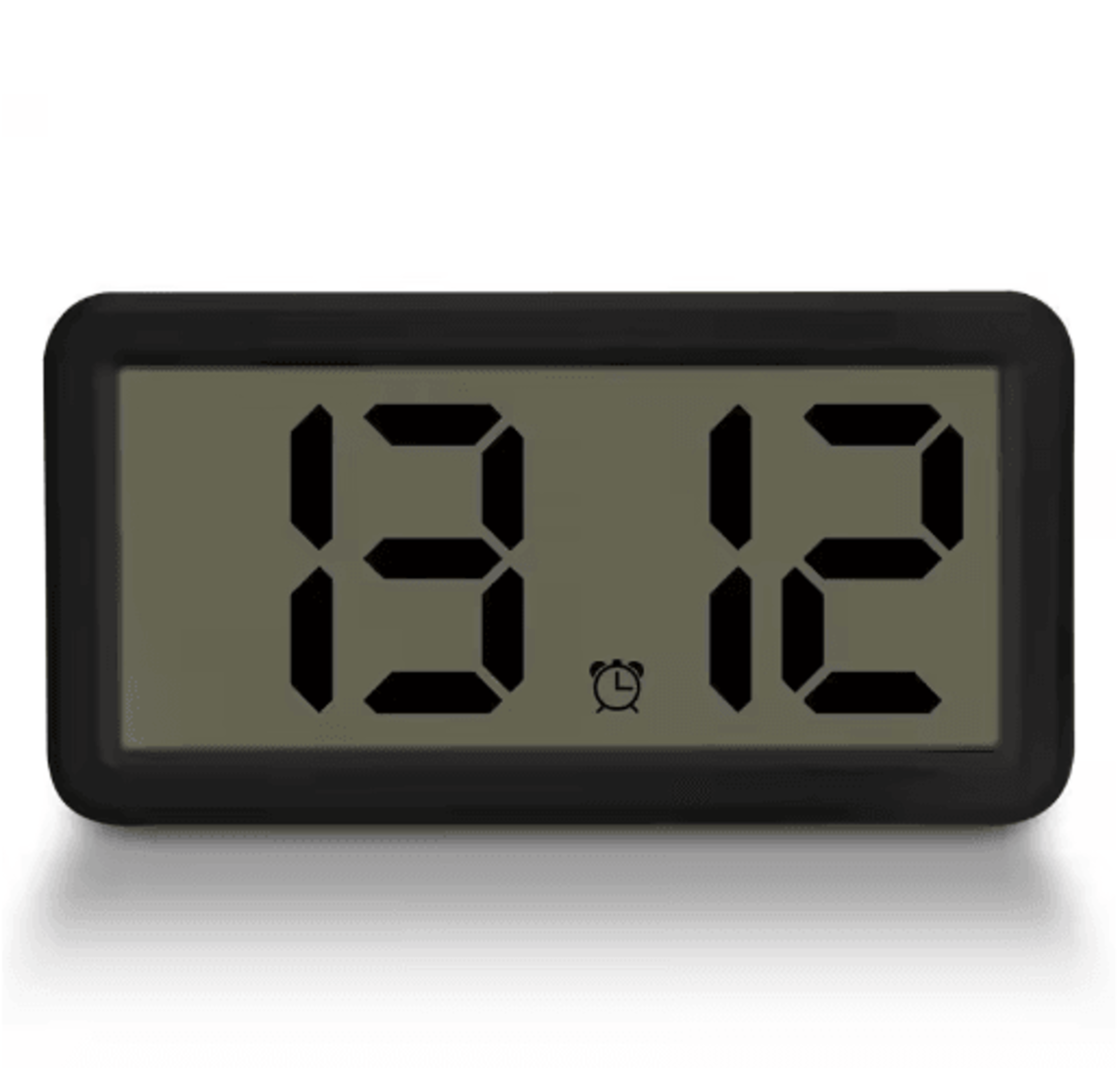 Battery Powered LCD Alarm Clock  Time Date  Snooze Wall Or Table Clock 4