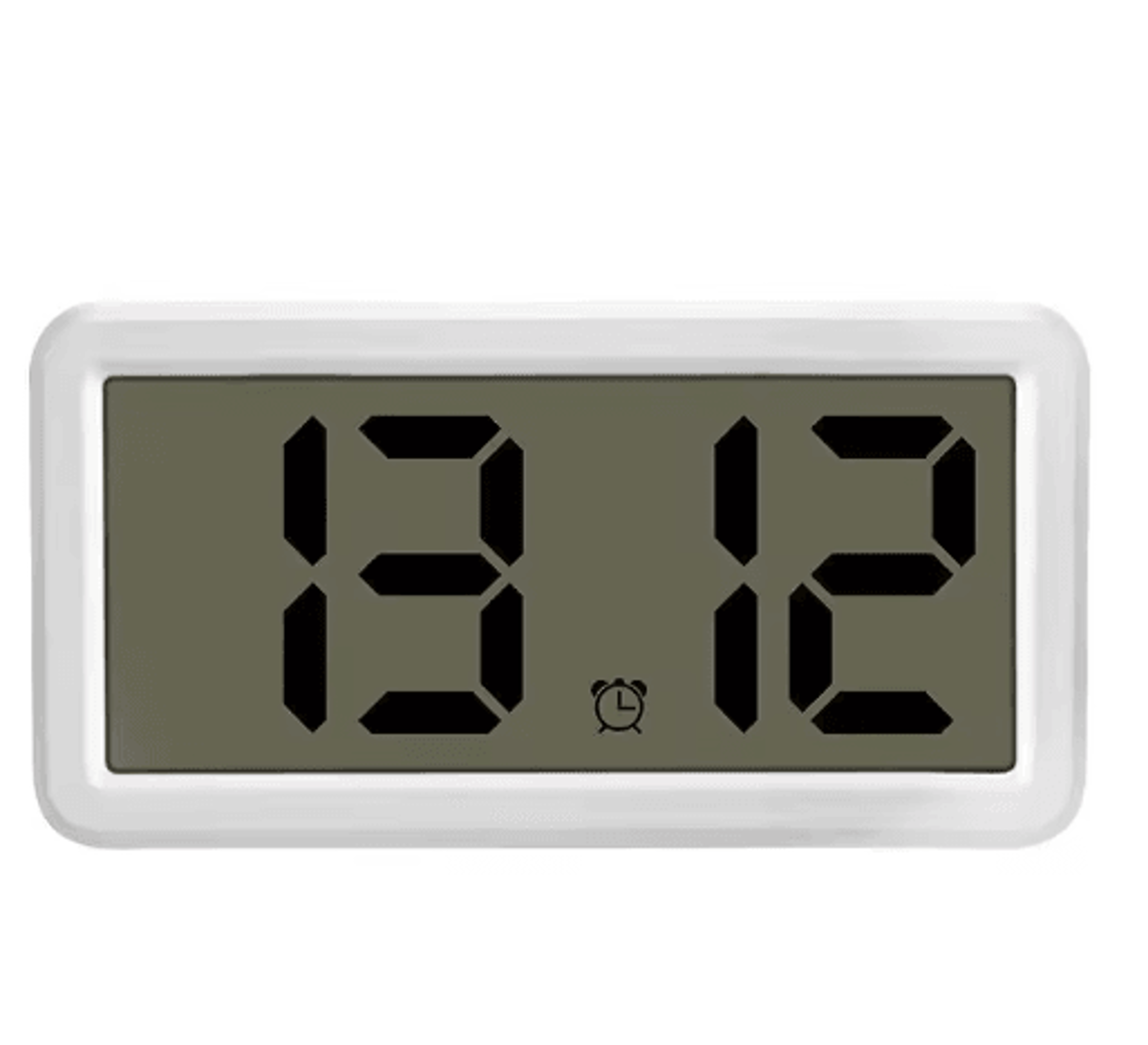 Battery Powered LCD Alarm Clock  Time Date  Snooze Wall Or Table Clock 3