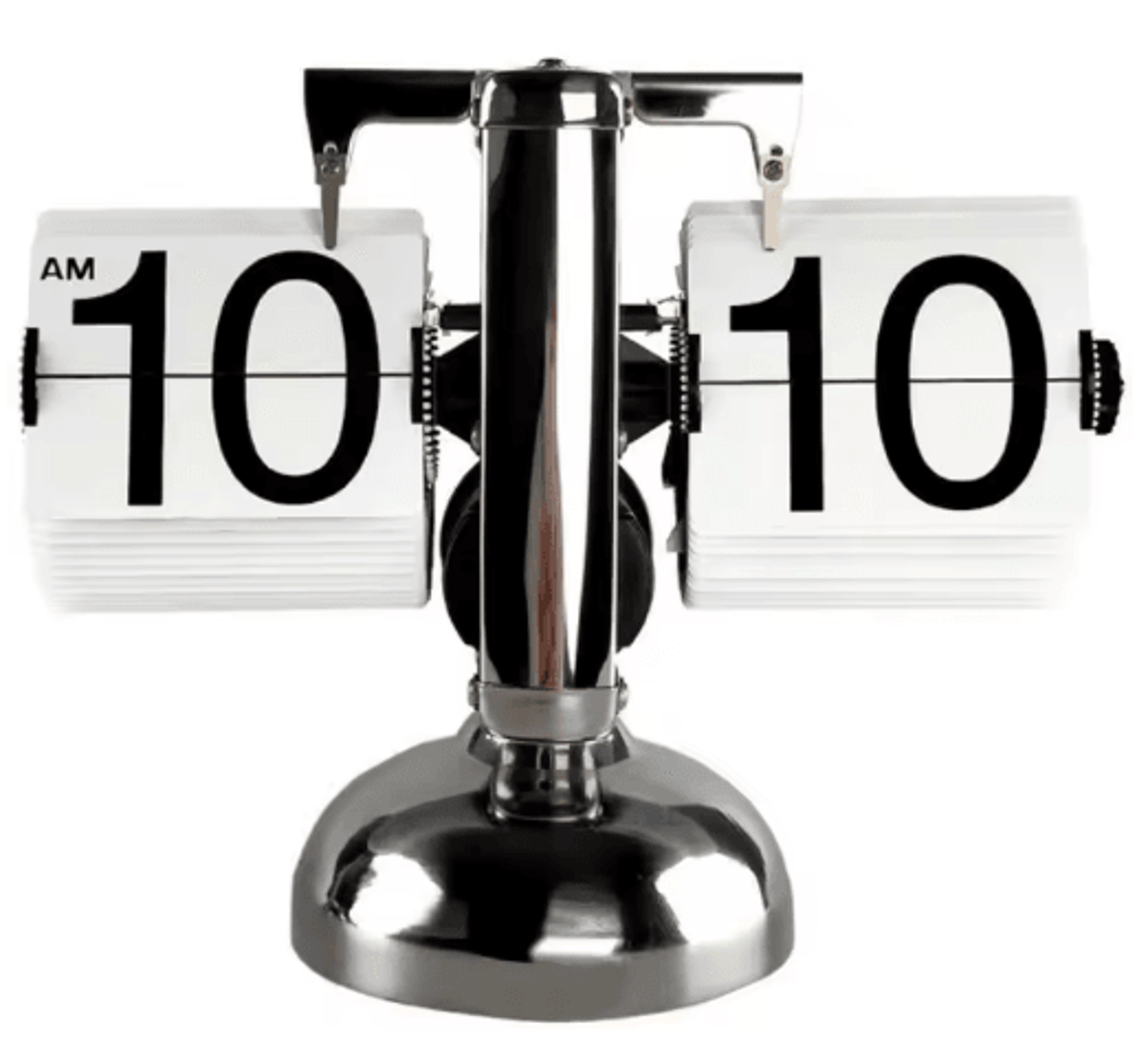 Vintage Flip Page Clock  Automatic Quartz Desktop Timepiece For Retro Decor 19
