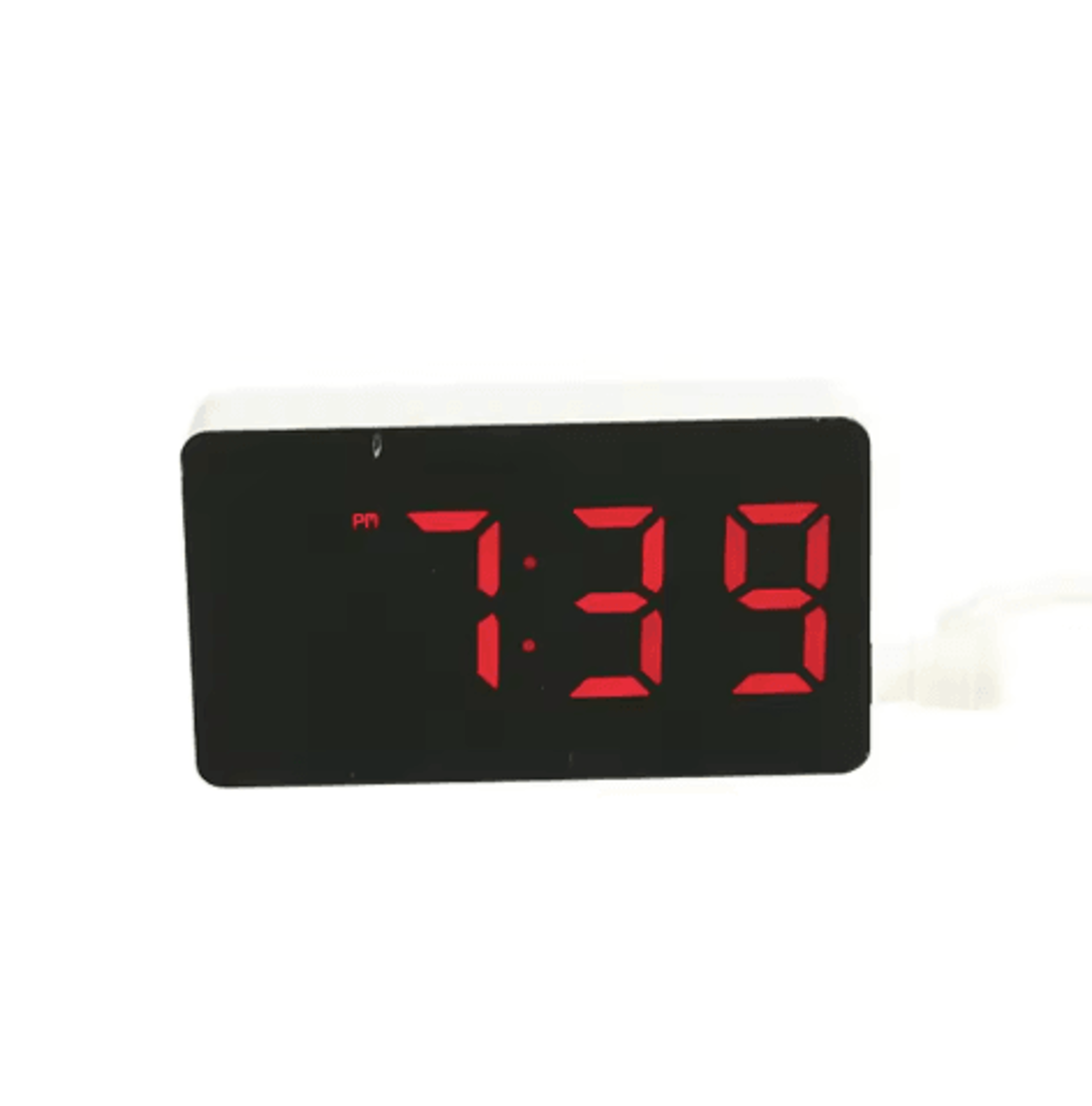 Mini LED Mirror Alarm Clock  Compact Digital Desk Clock For Bedroom Decor 4