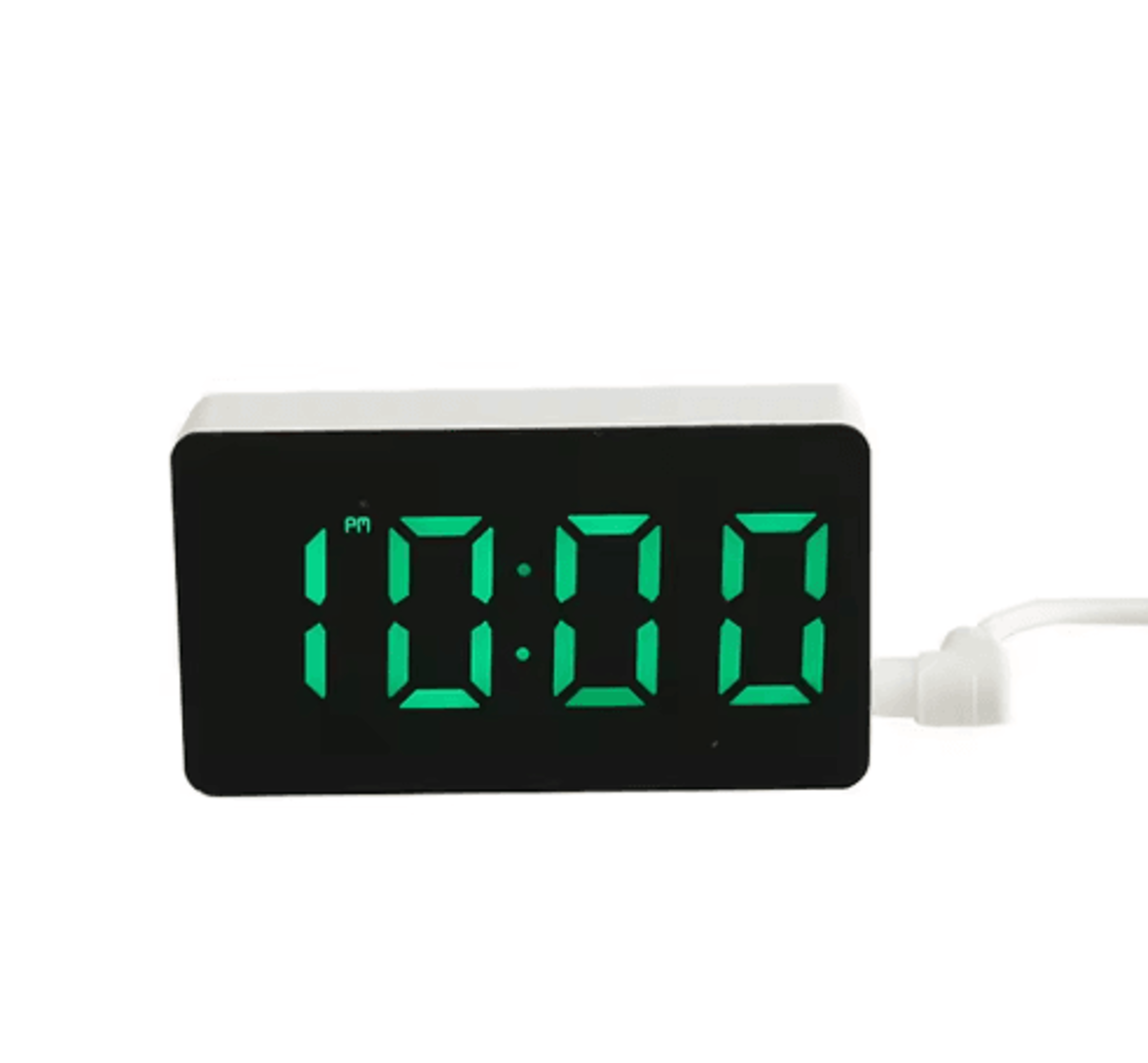 Mini LED Mirror Alarm Clock  Compact Digital Desk Clock For Bedroom Decor 1