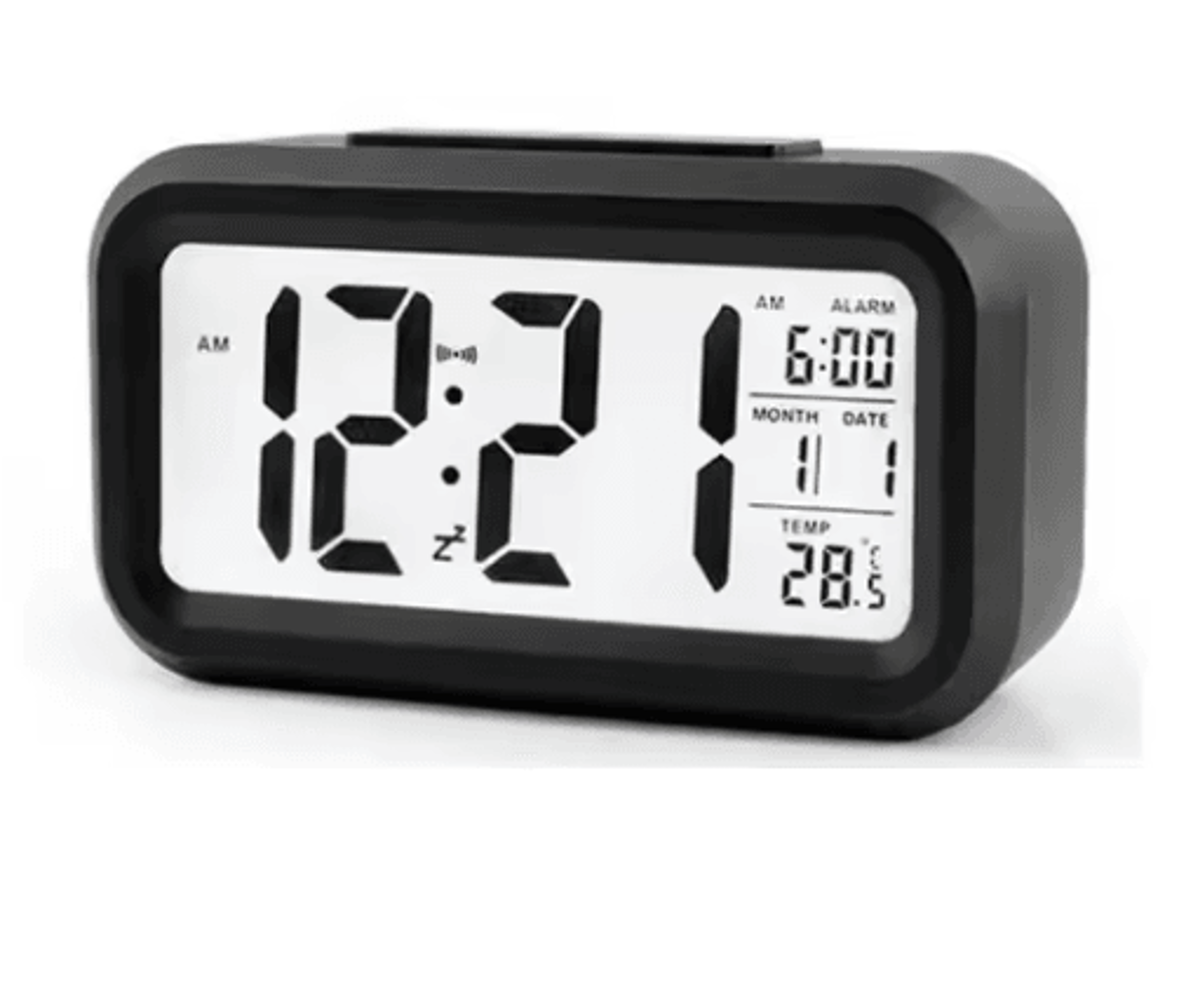 LED Digital Alarm Clock  Backlit Desk Clock With Snooze  Calendar 3