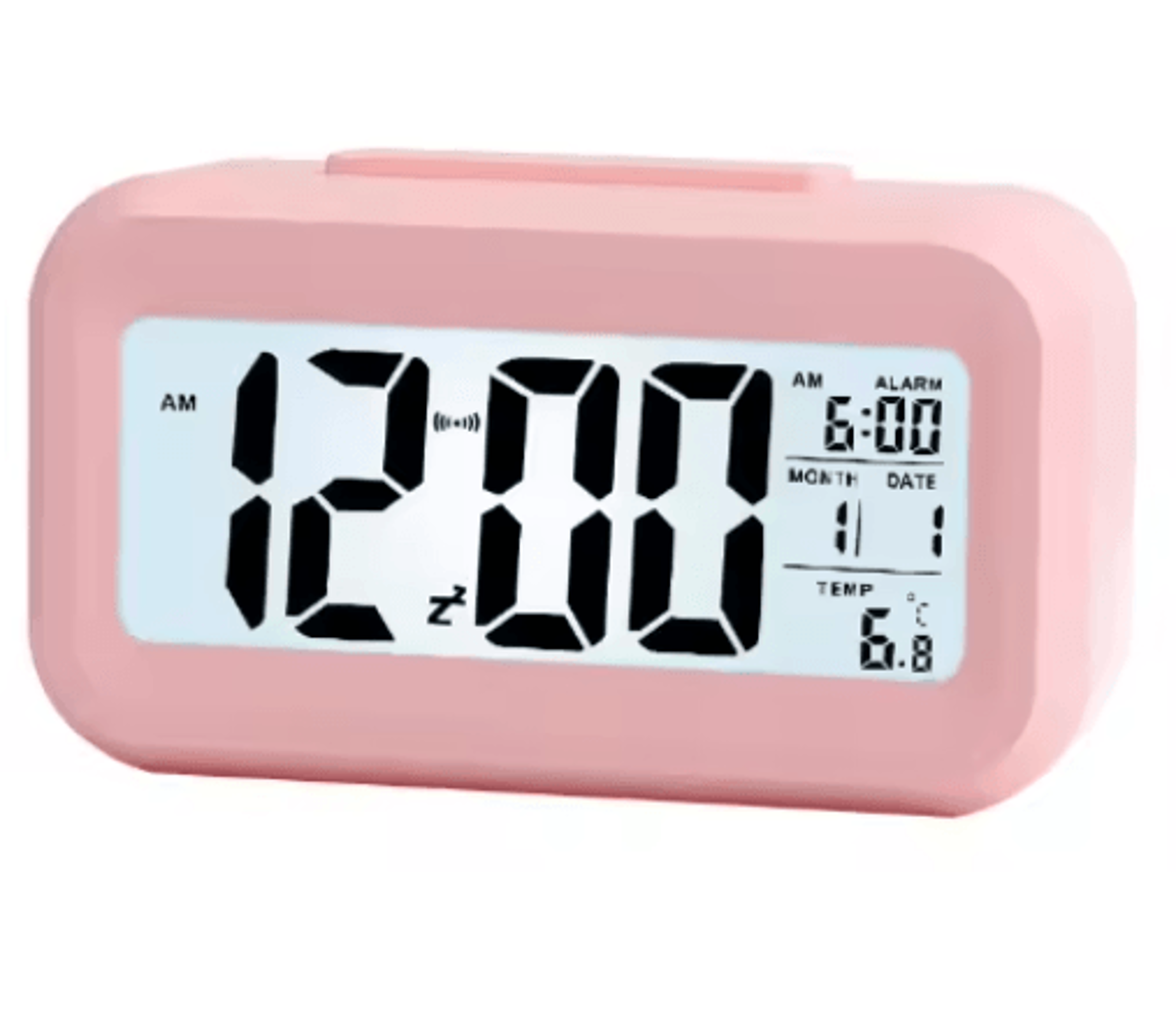 LED Digital Alarm Clock  Backlit Desk Clock With Snooze  Calendar 5