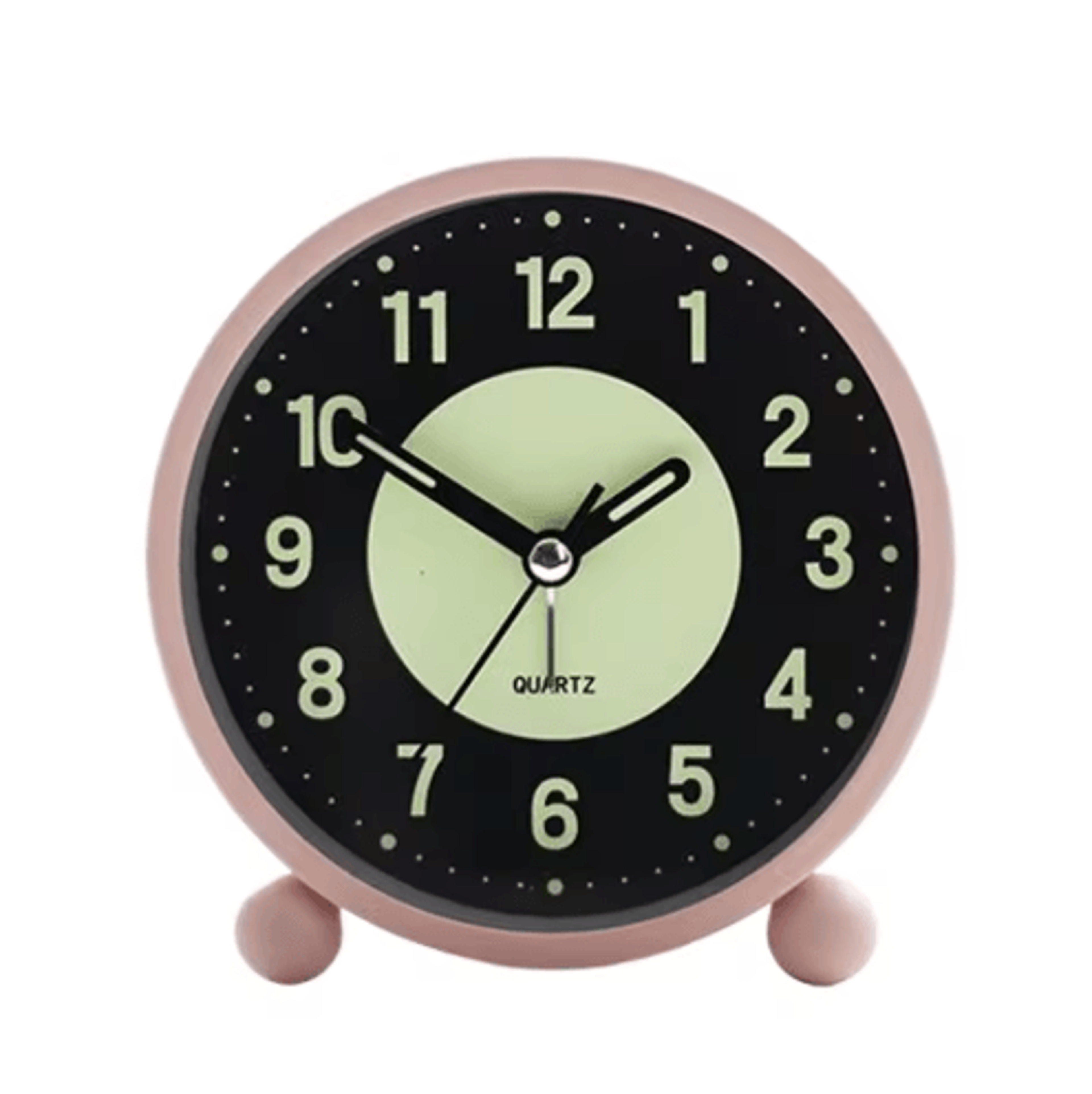 GlowintheDark Silent Alarm Clock  NonTicking BatteryOperated Bedside Clock 1
