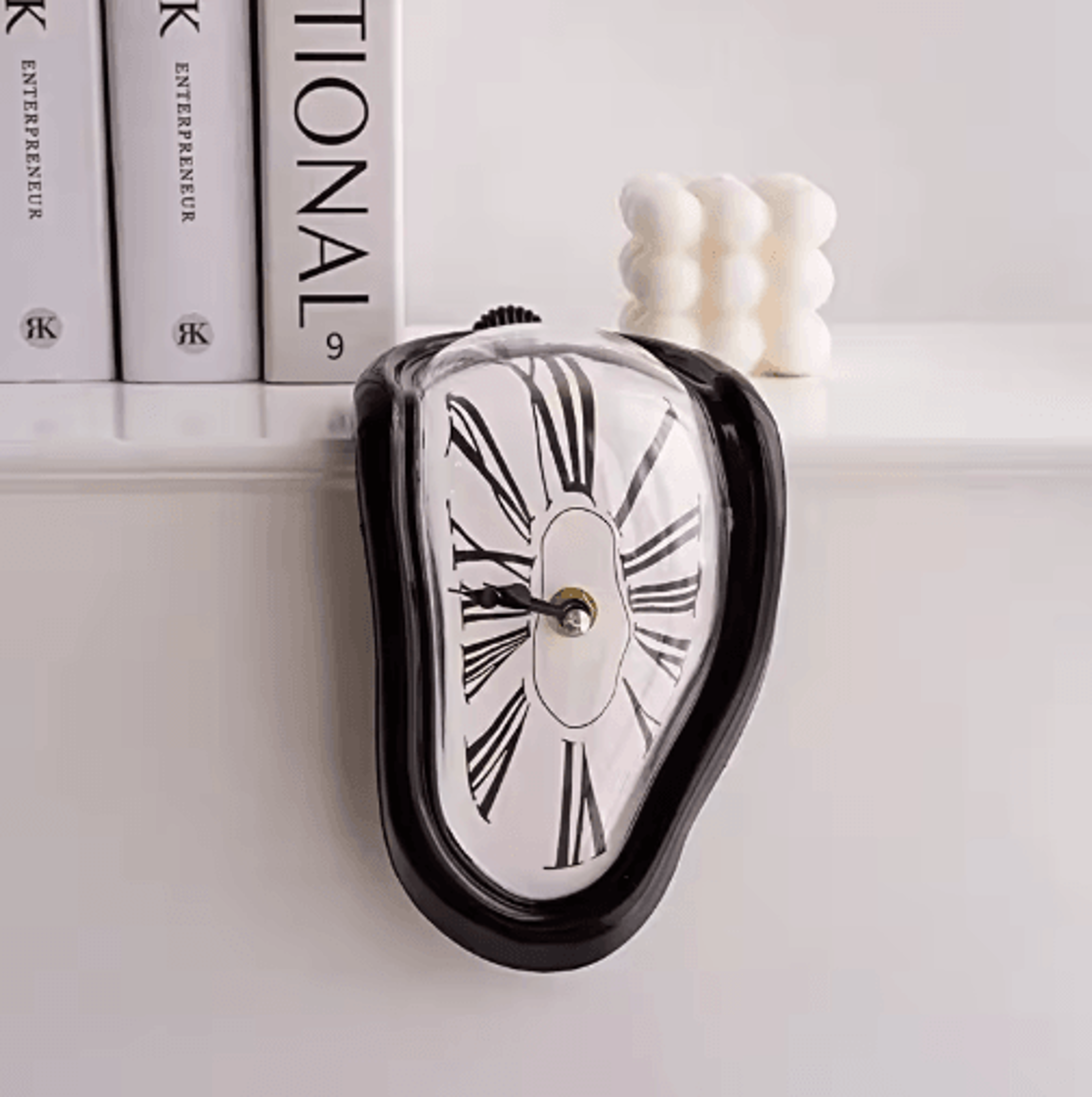 Surreal Melting Wall Clock  DaliInspired Distorted Art Decor 4
