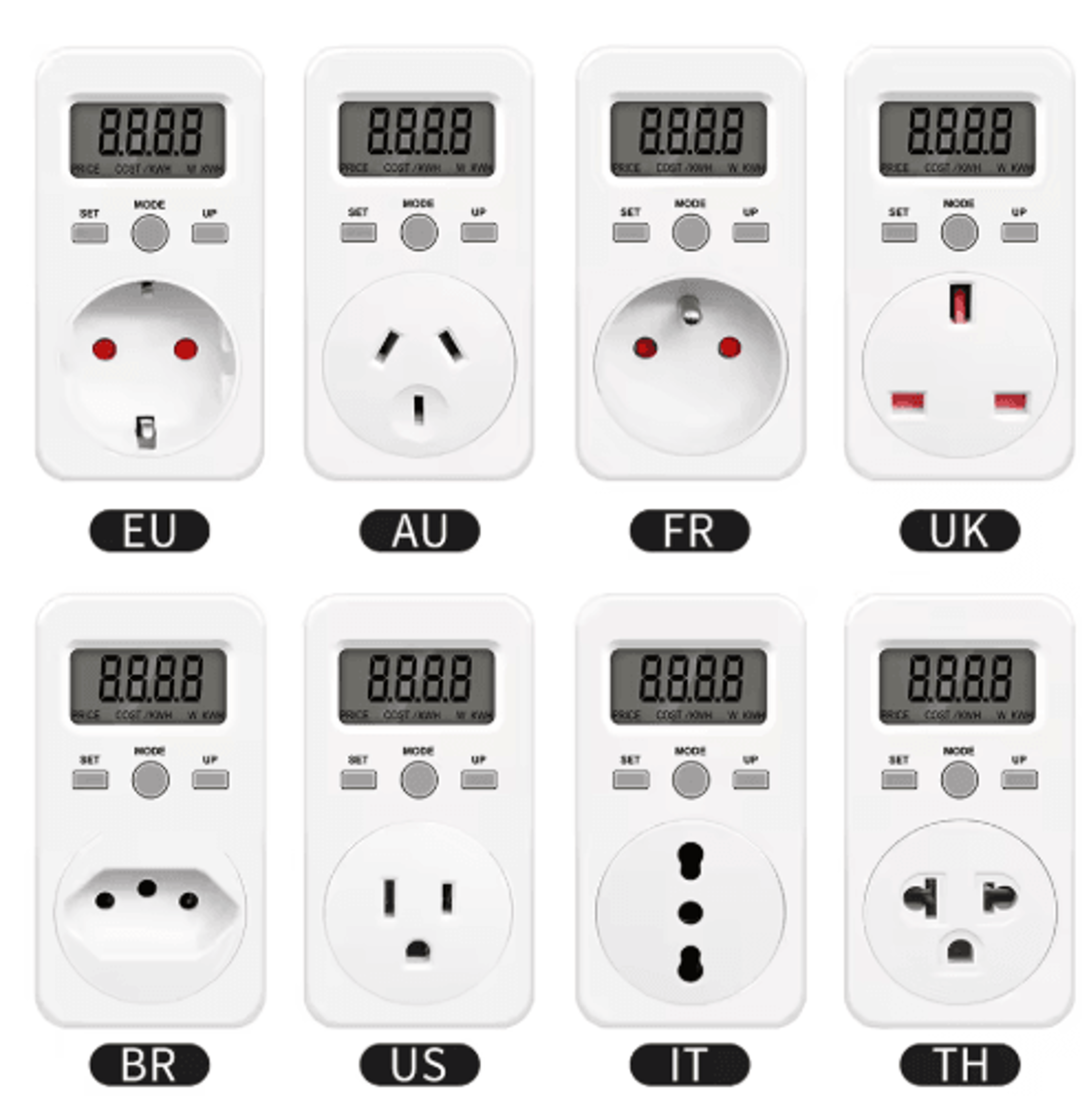 KWEPMB03 Digital Energy Meter  230V 16A Wattmeter Socket 0