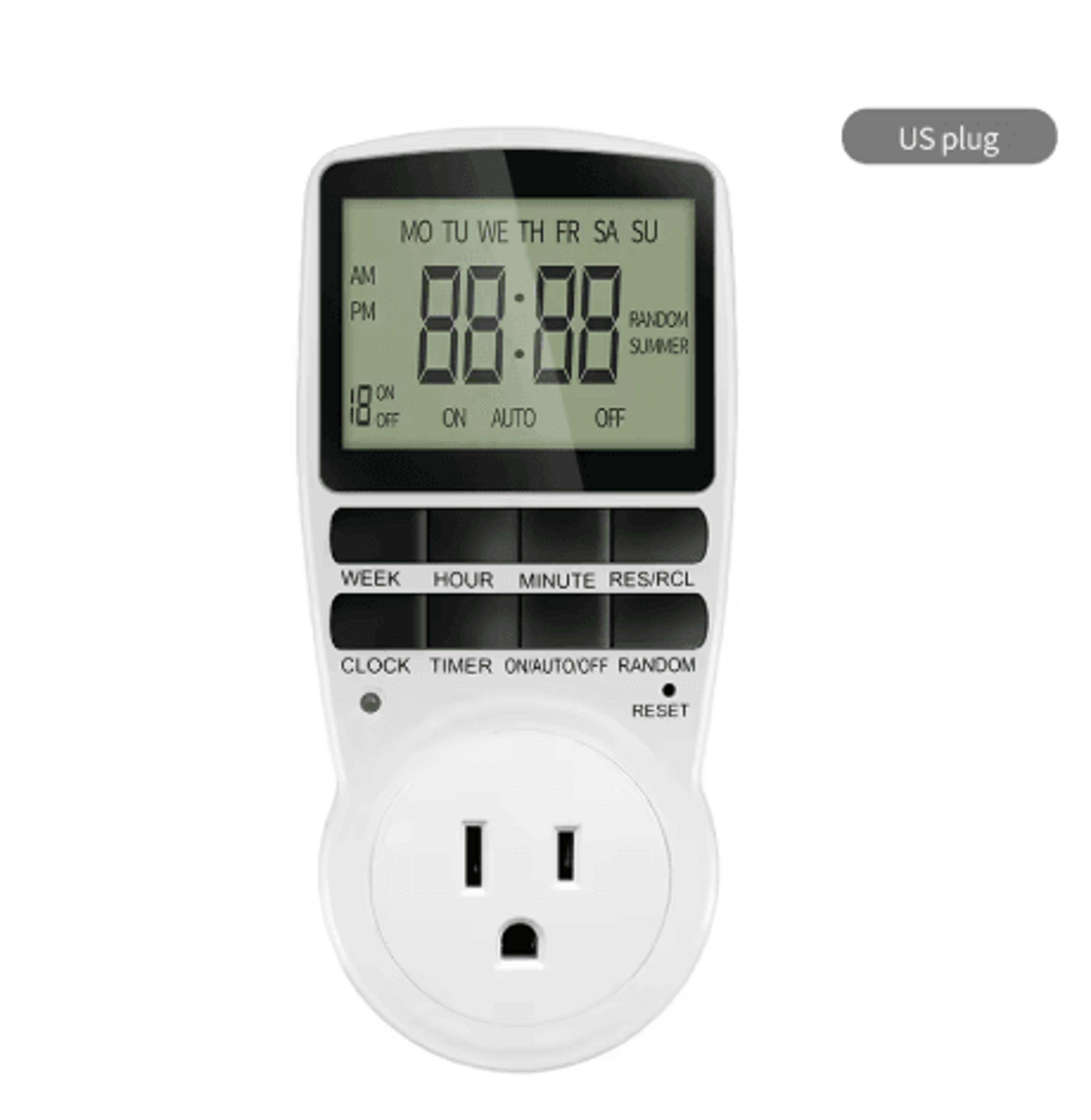 1224Hour Digital Timer Switch  Programmable PlugIn Outlet 2