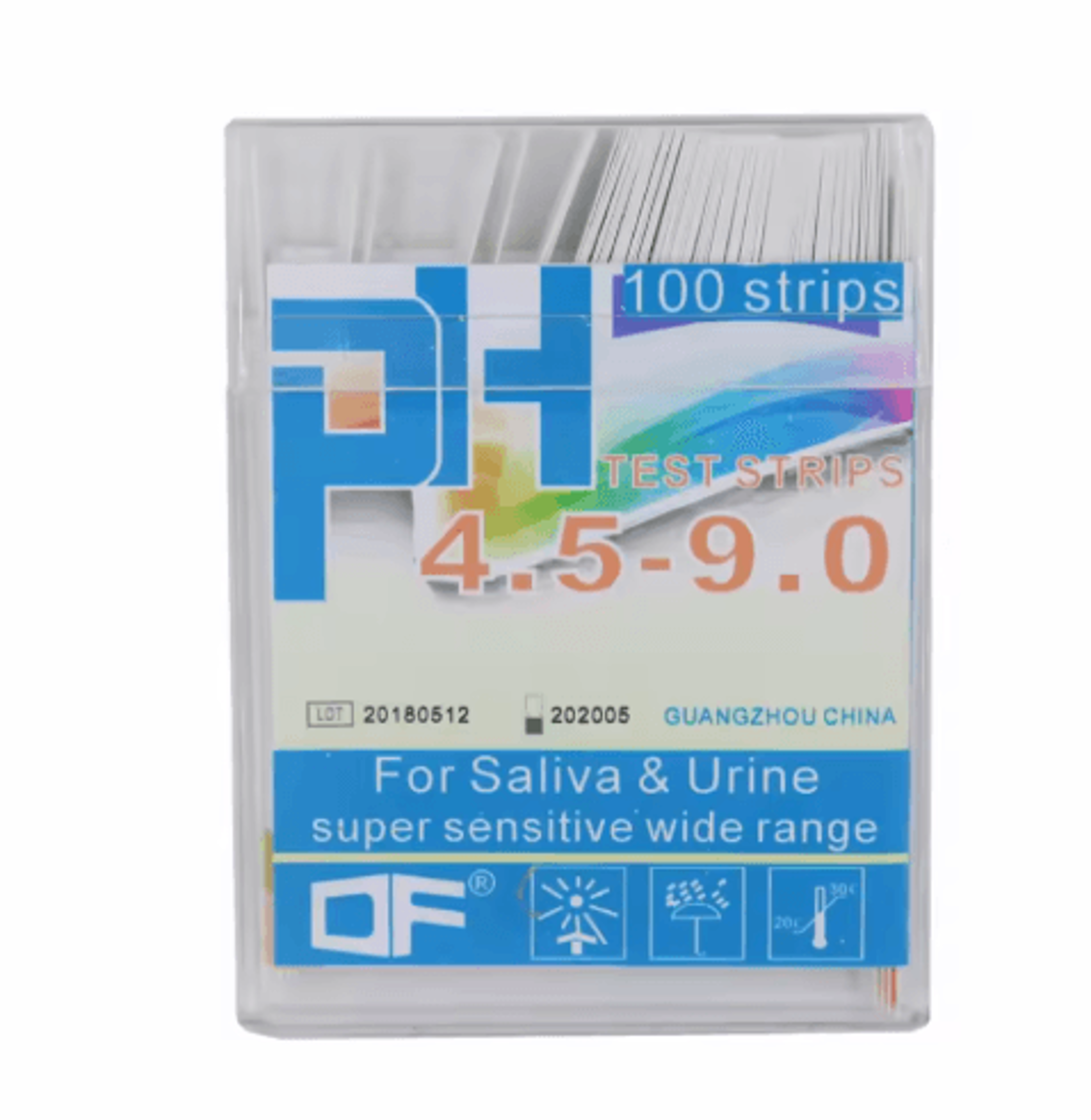 100 DualPad PH Test Strips  PH 4590 Urine  Saliva Testing 0