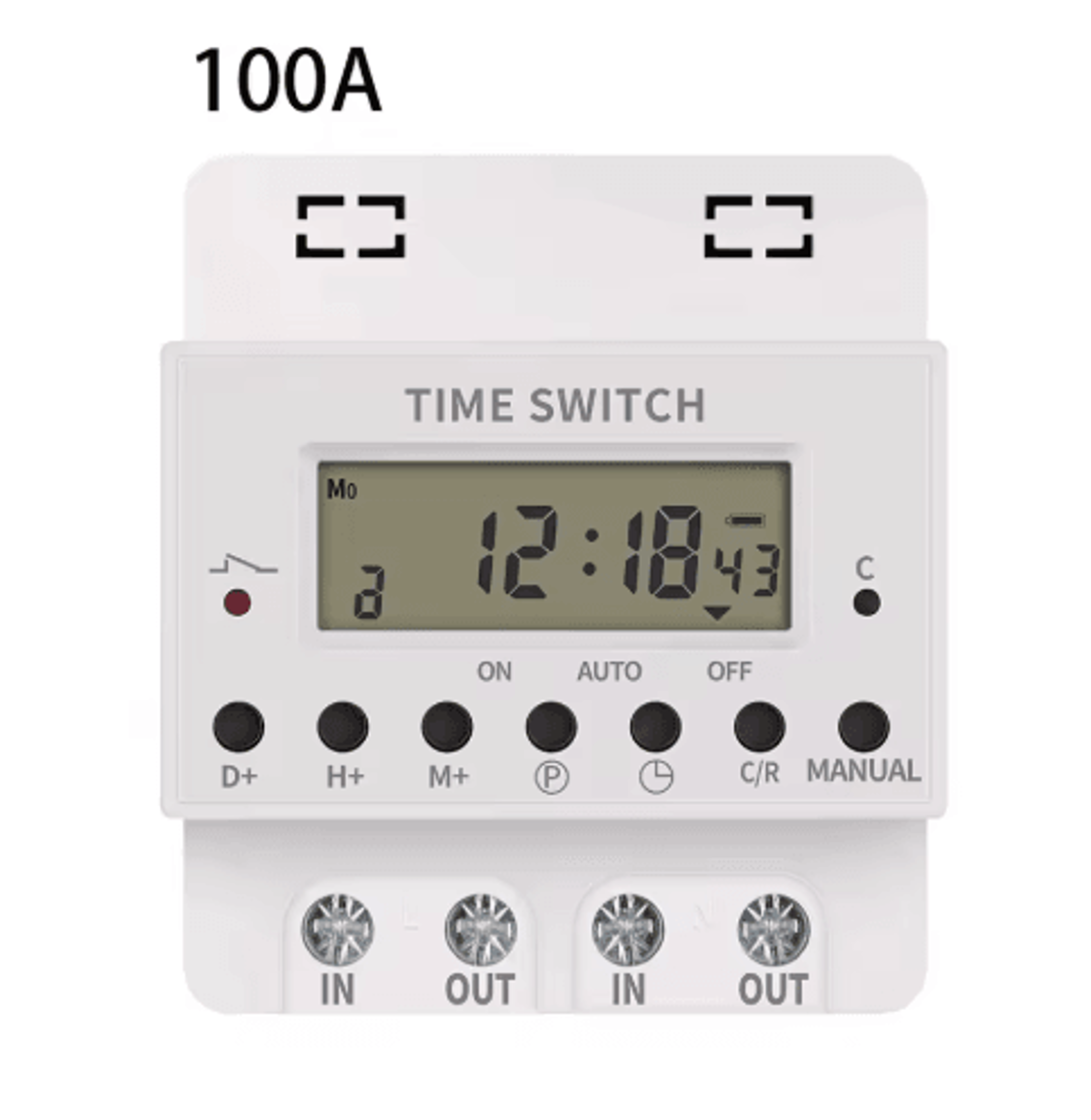 220V DIN Rail Digital Timer  168Hour Weekly Programmable Switch 3