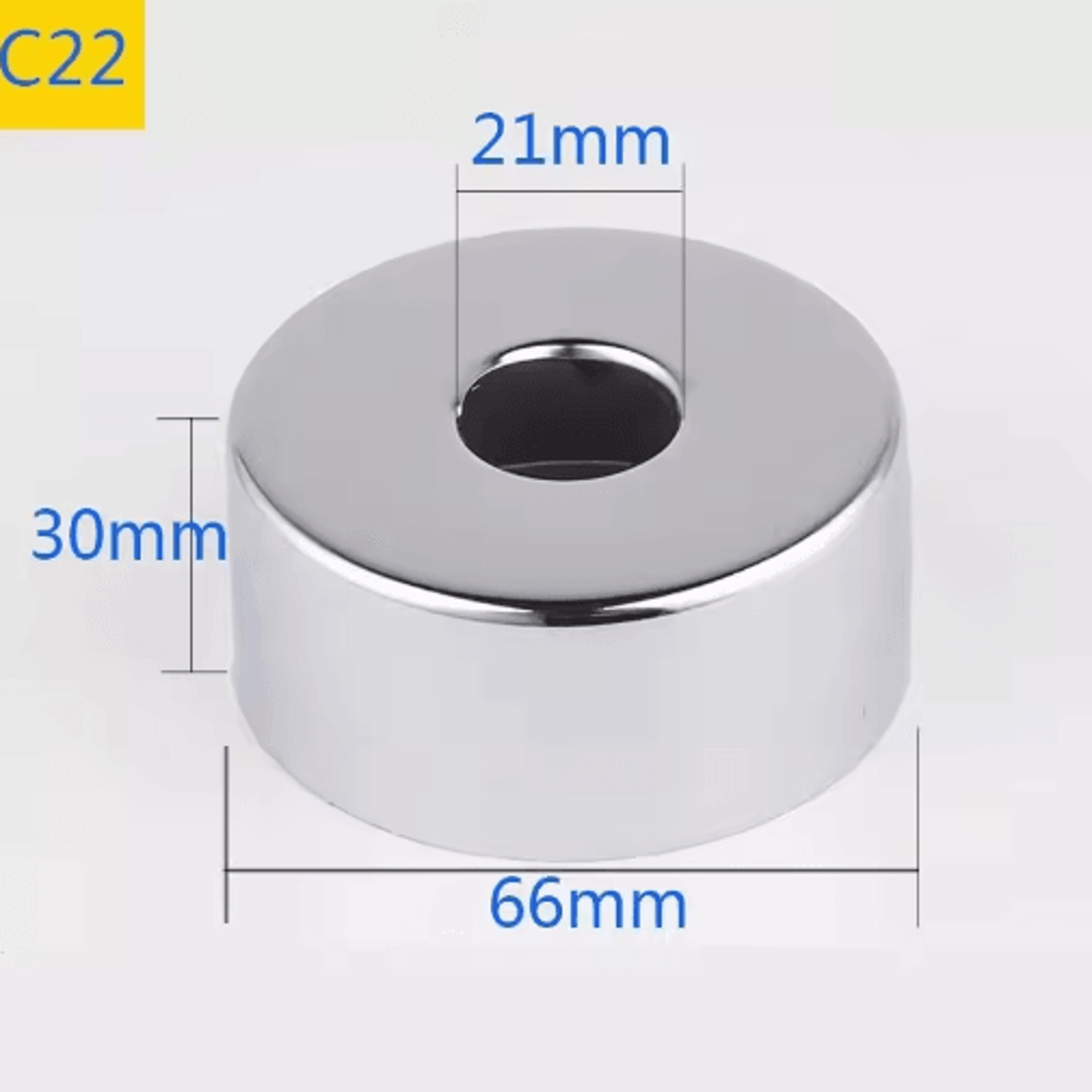 2PCS Stainless Steel Faucet Pipe Connectors  Heightened Decorative Valve Covers 12