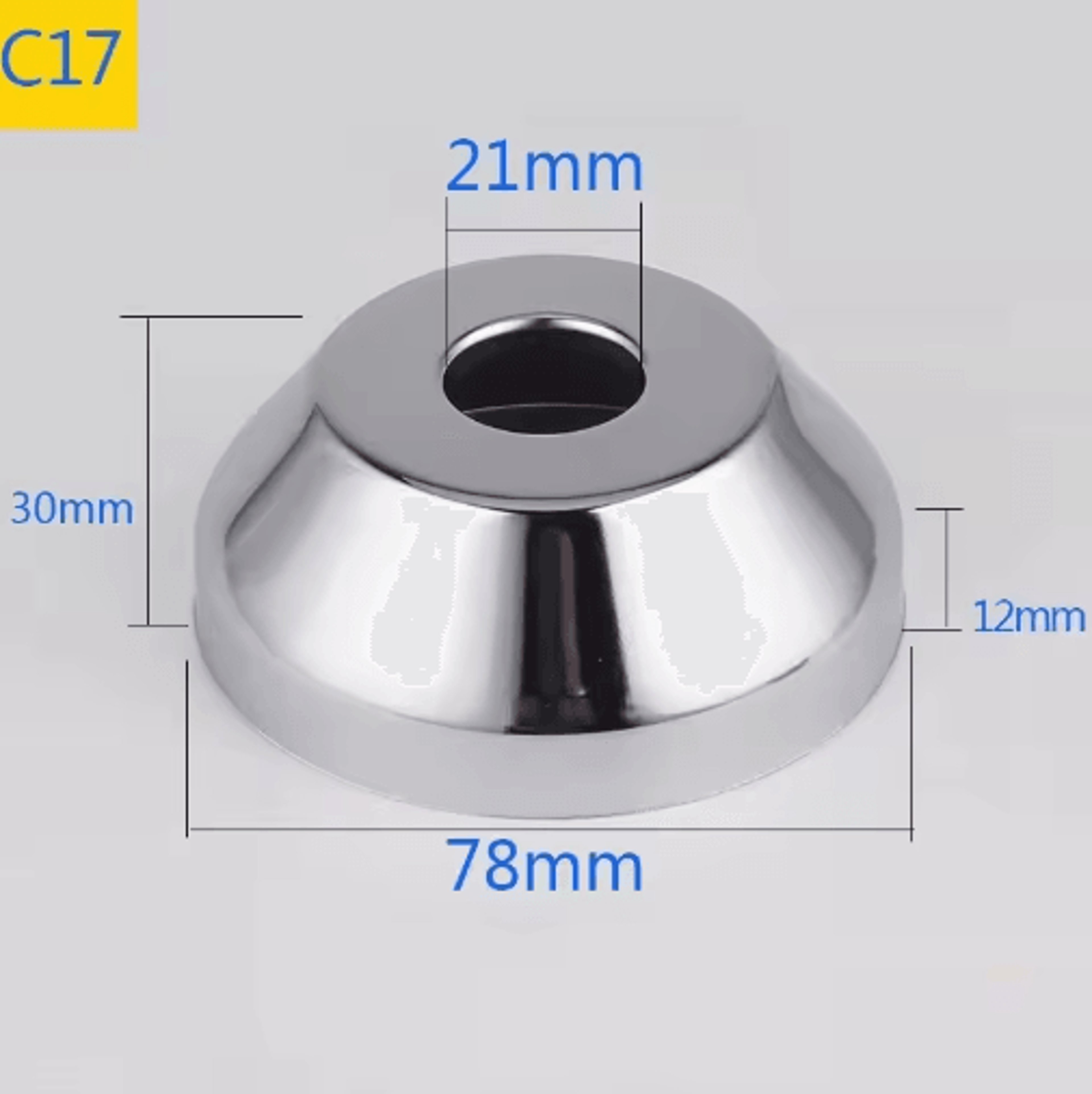 2PCS Stainless Steel Faucet Pipe Connectors  Heightened Decorative Valve Covers 13
