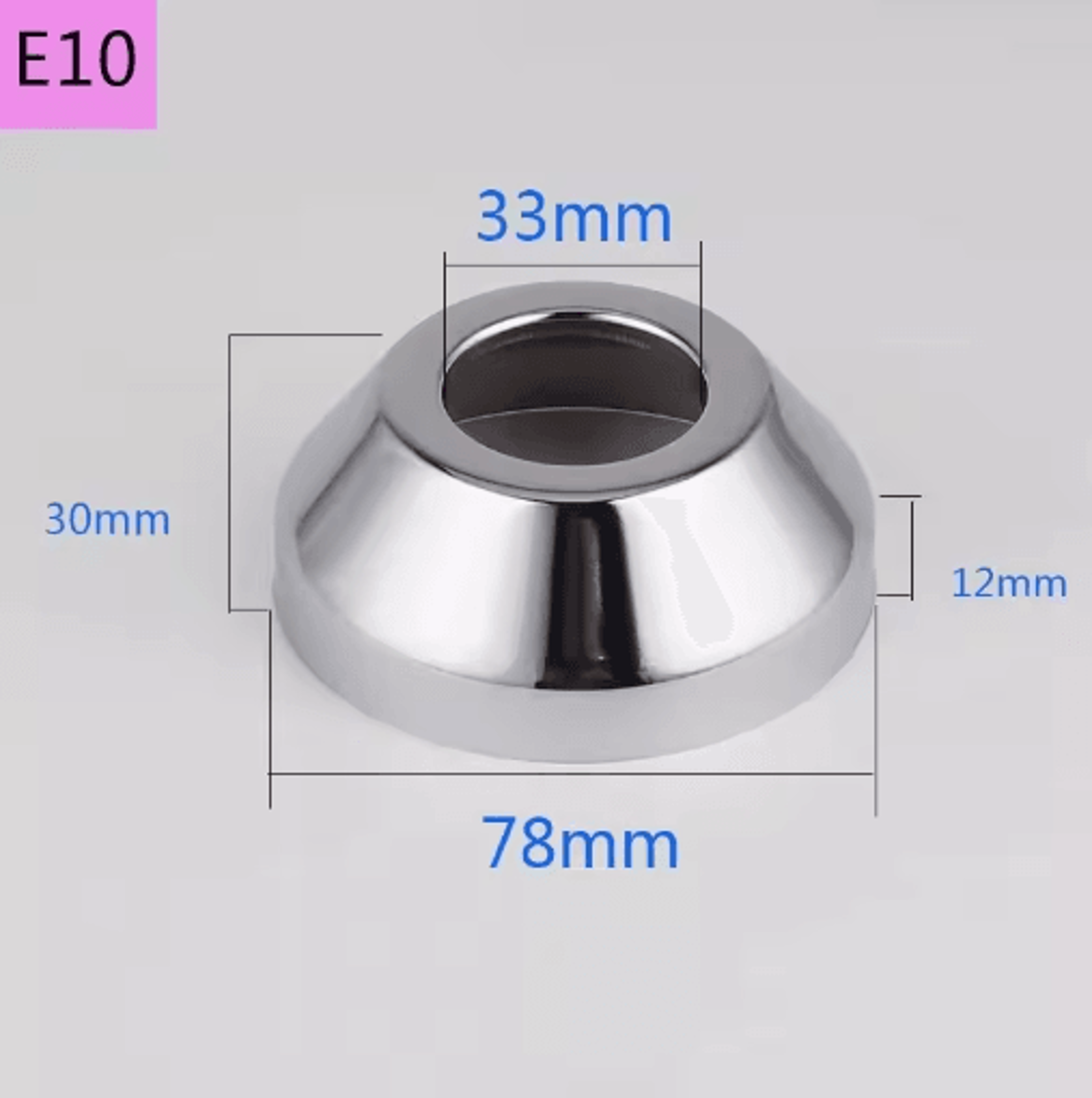 2PCS Stainless Steel Faucet Pipe Connectors  Heightened Decorative Valve Covers 11