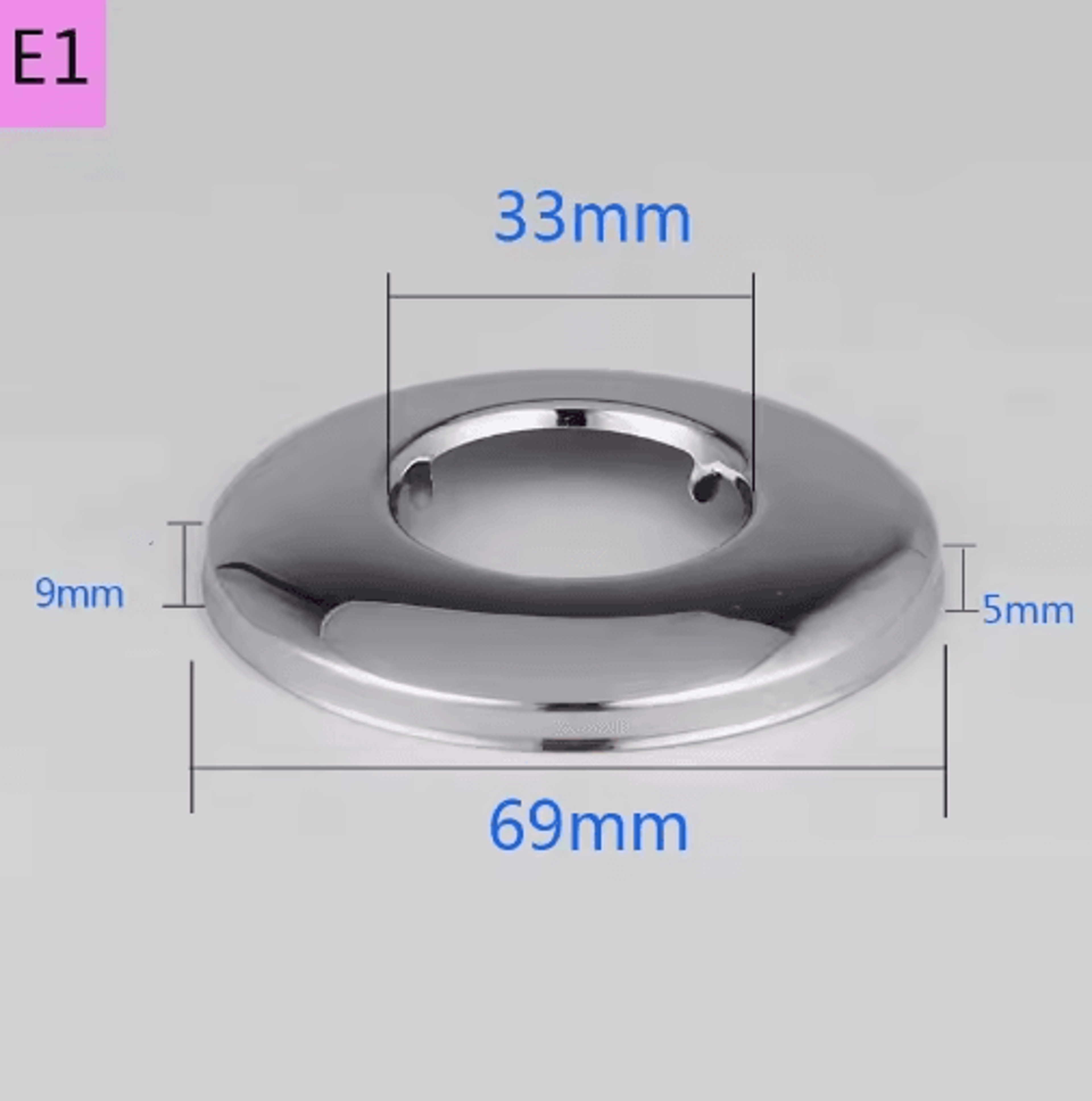 2PCS Stainless Steel Faucet Pipe Connectors  Heightened Decorative Valve Covers 2