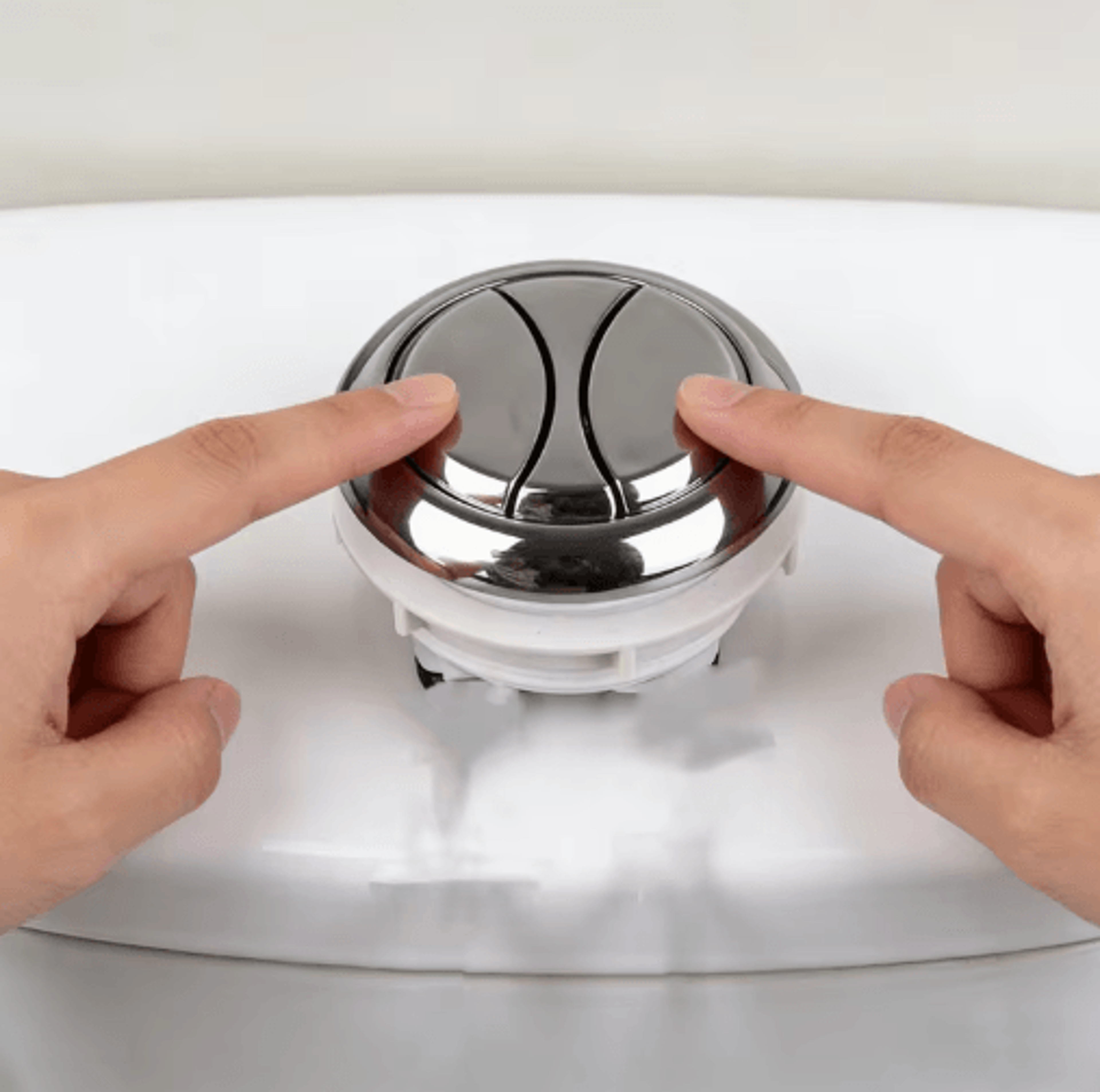 58mm Dual Flush Toilet Button  Round Cistern Push Switch 3